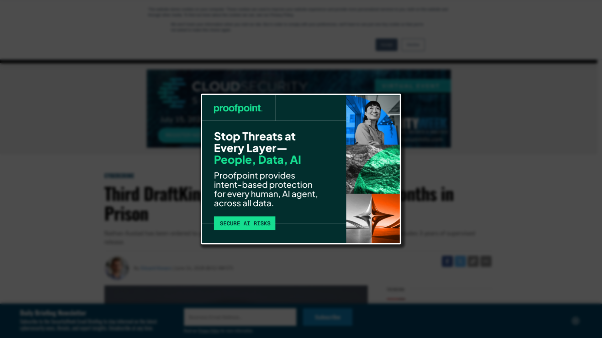 Third DraftKings Hacker Sentenced to 18 Months in Prison - SecurityWeek