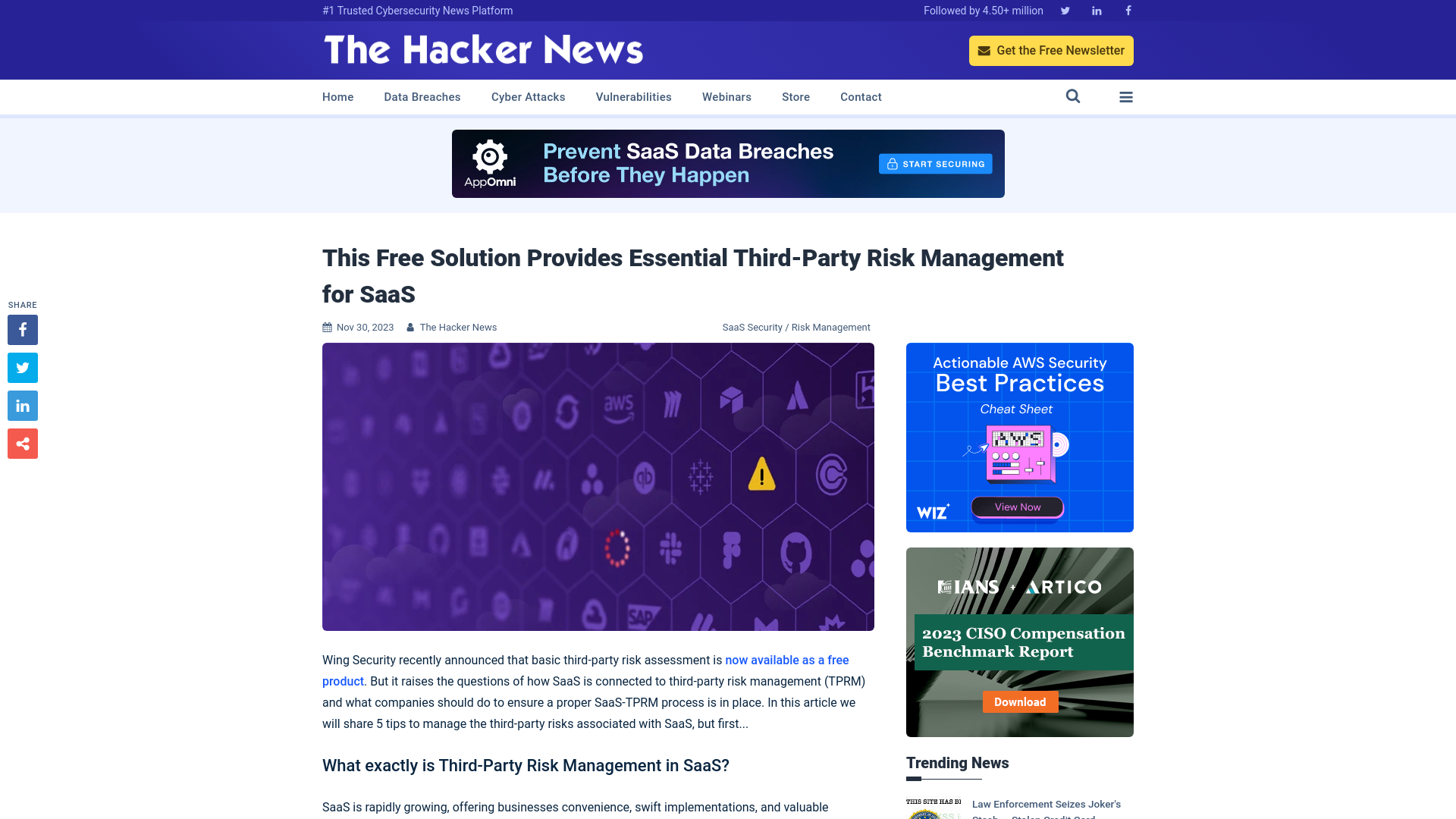 This Free Solution Provides Essential Third-Party Risk Management for SaaS