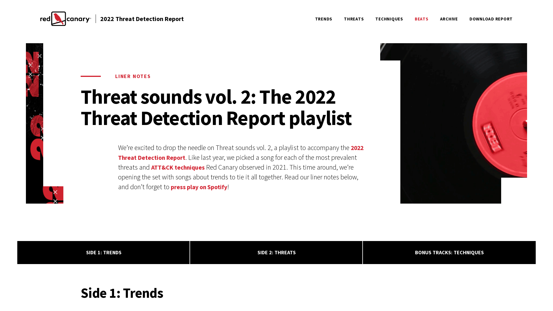Threat sounds: Listen to the 2022 Threat Detection Report playlist