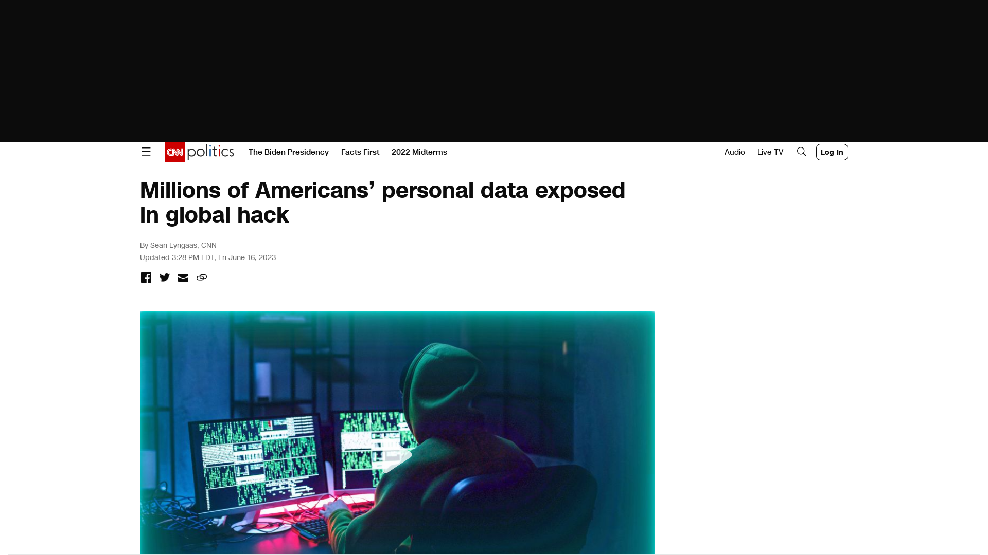 Millions of Americans' personal data exposed in global hack | CNN Politics