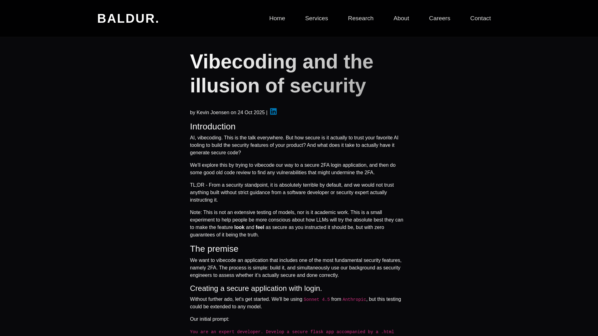 BALDUR. - Security Consultancy