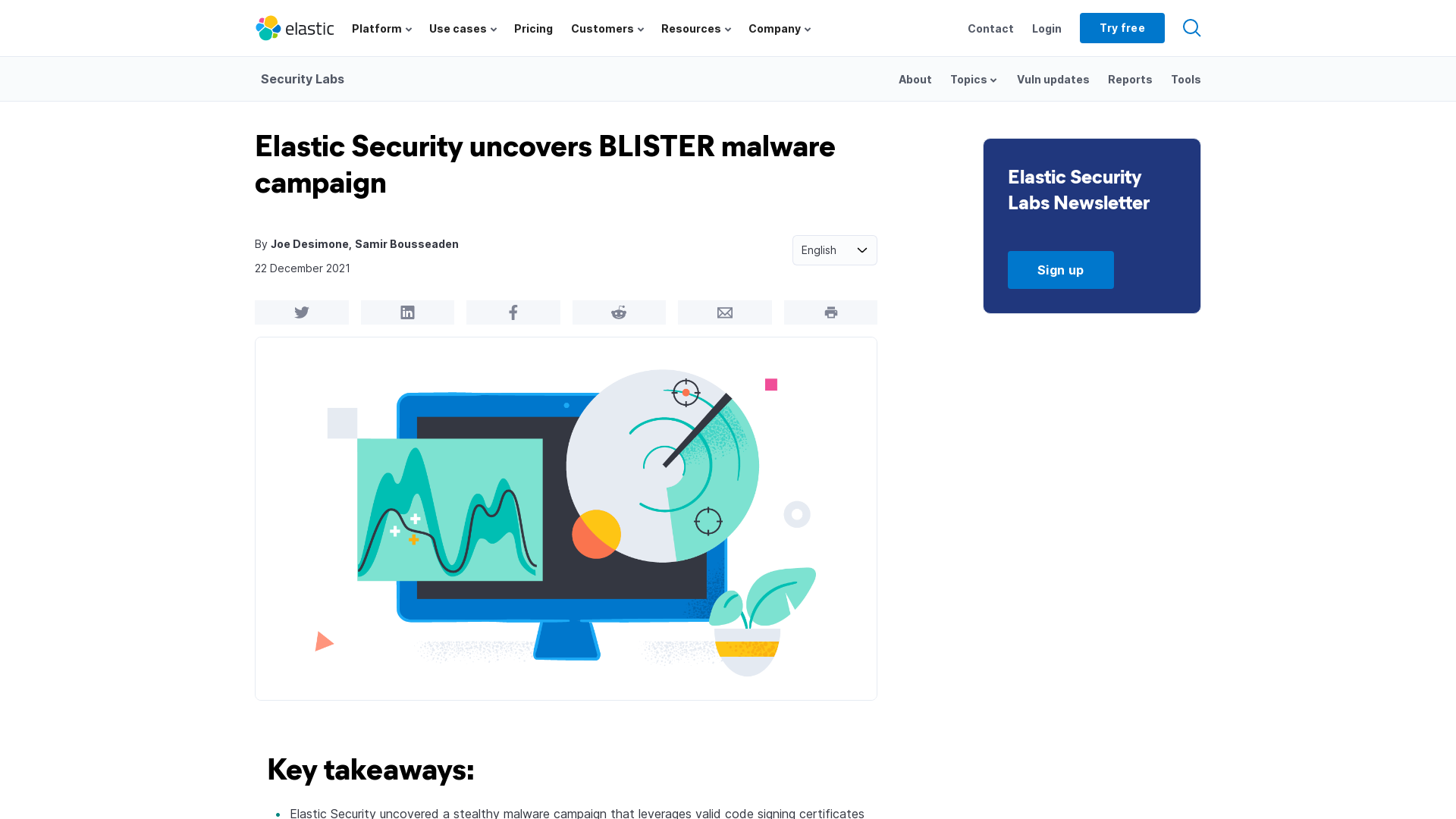 BLISTER malware campaign discovered | Elastic