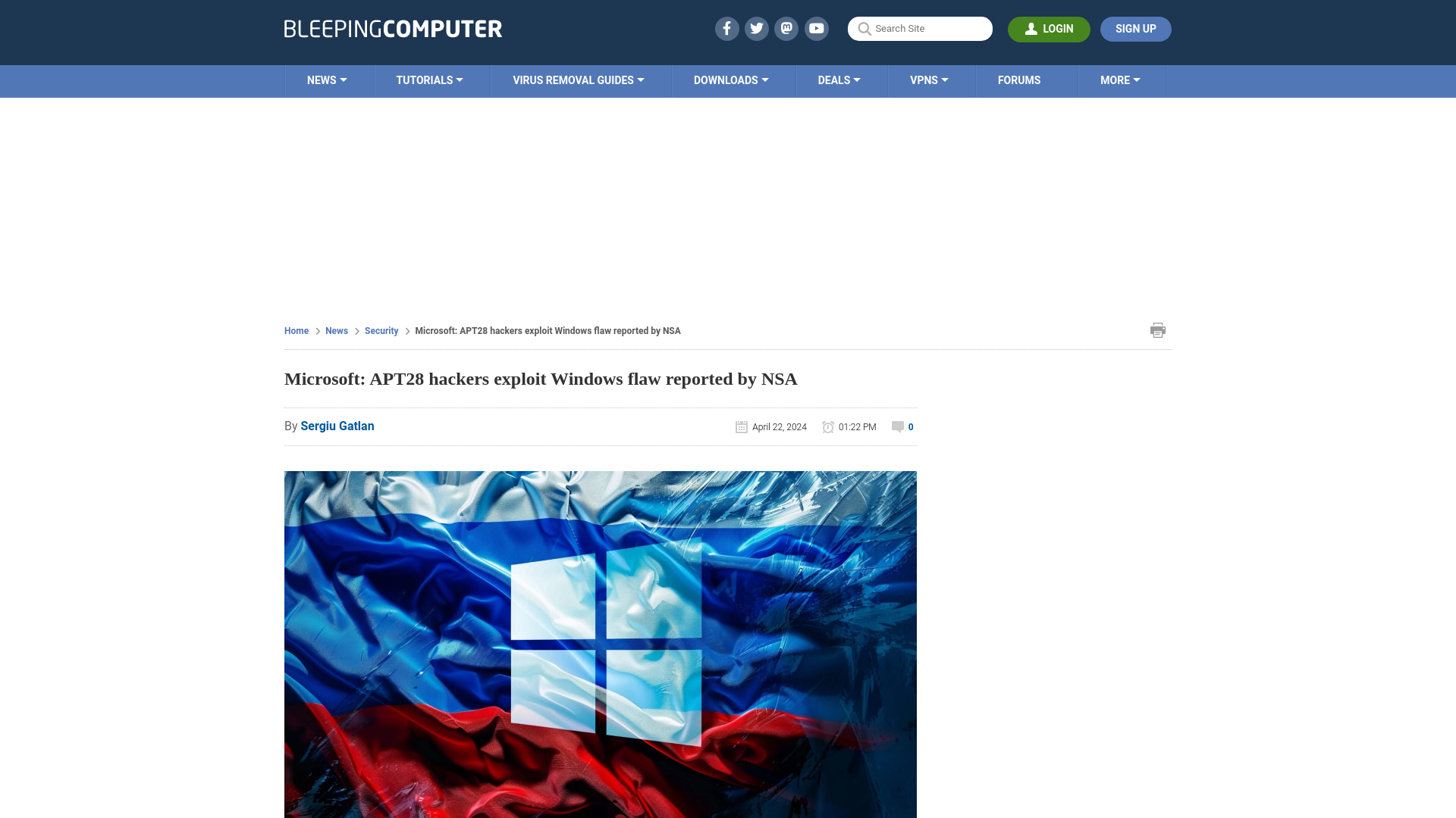 Microsoft: APT28 hackers exploit Windows flaw reported by NSA