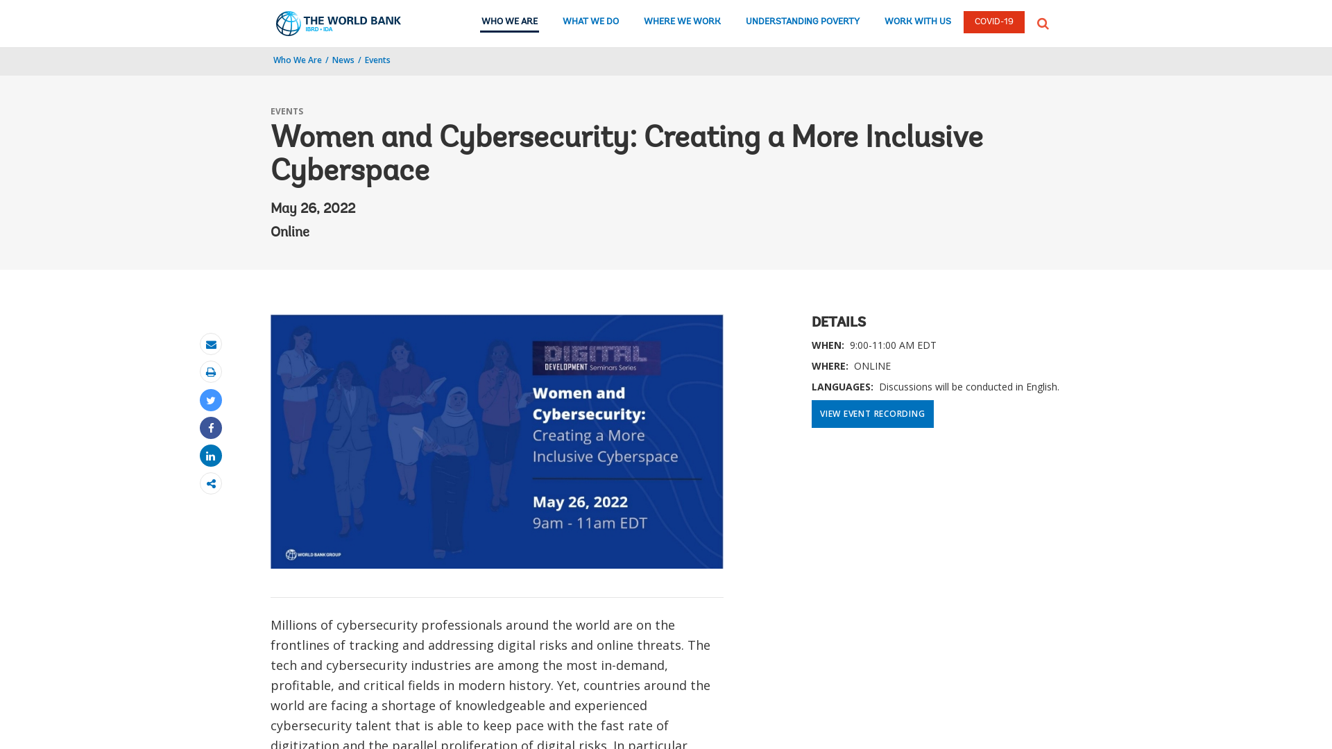 Women and Cybersecurity: Creating a More Inclusive Cyber Space