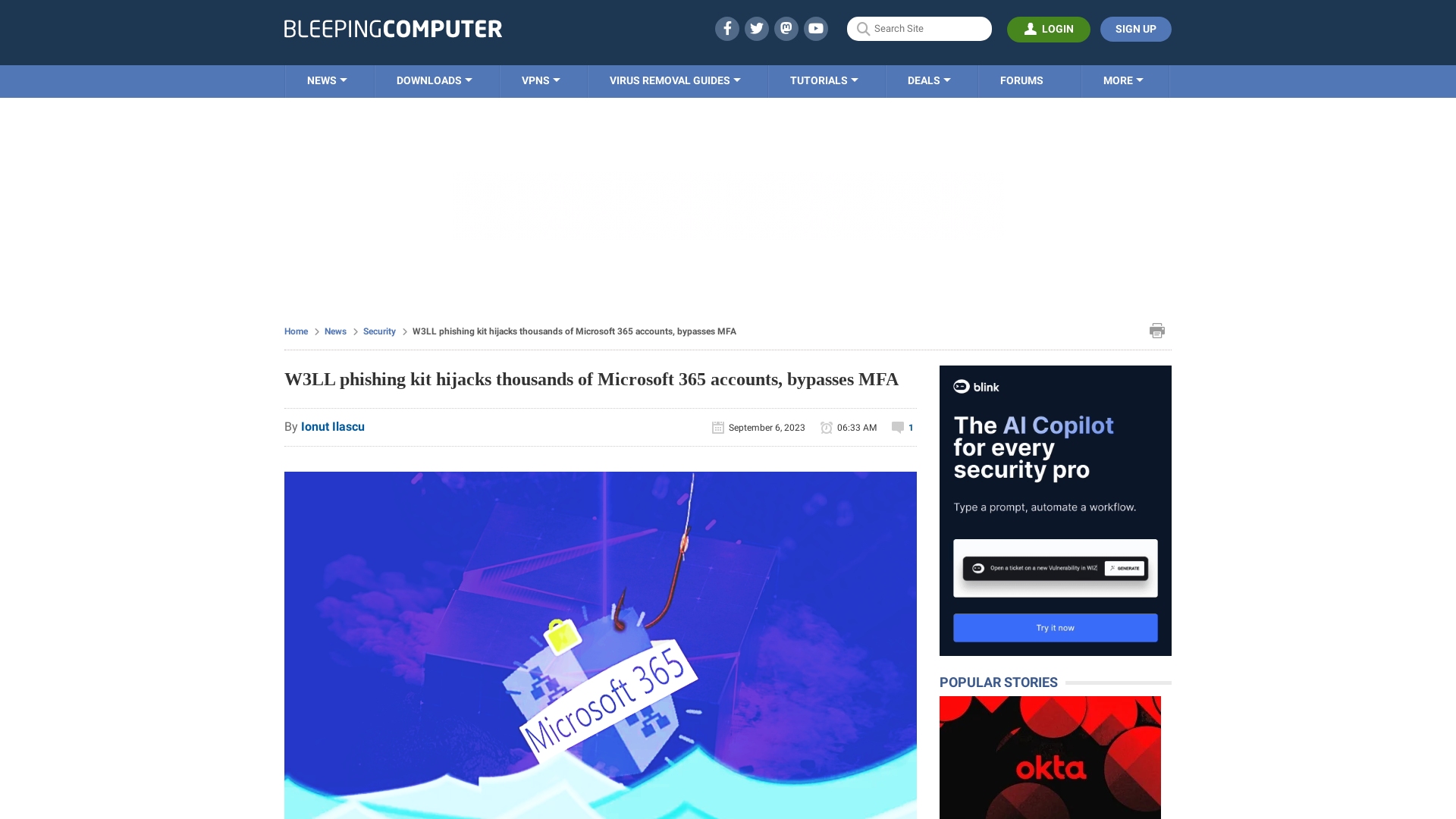 W3LL phishing kit hijacks thousands of Microsoft 365 accounts, bypasses MFA