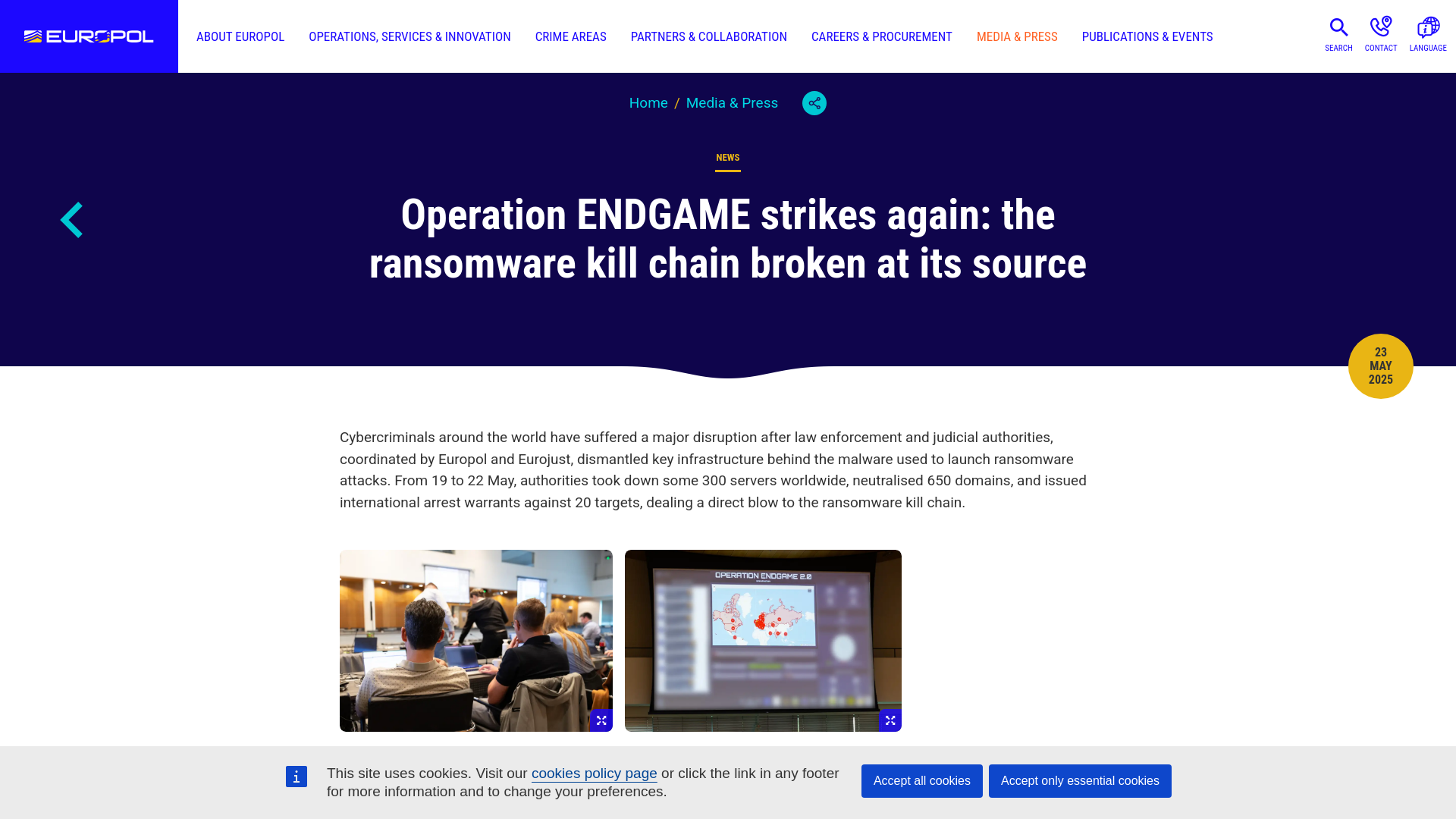 Operation ENDGAME strikes again: the ransomware kill chain broken at its source | Europol