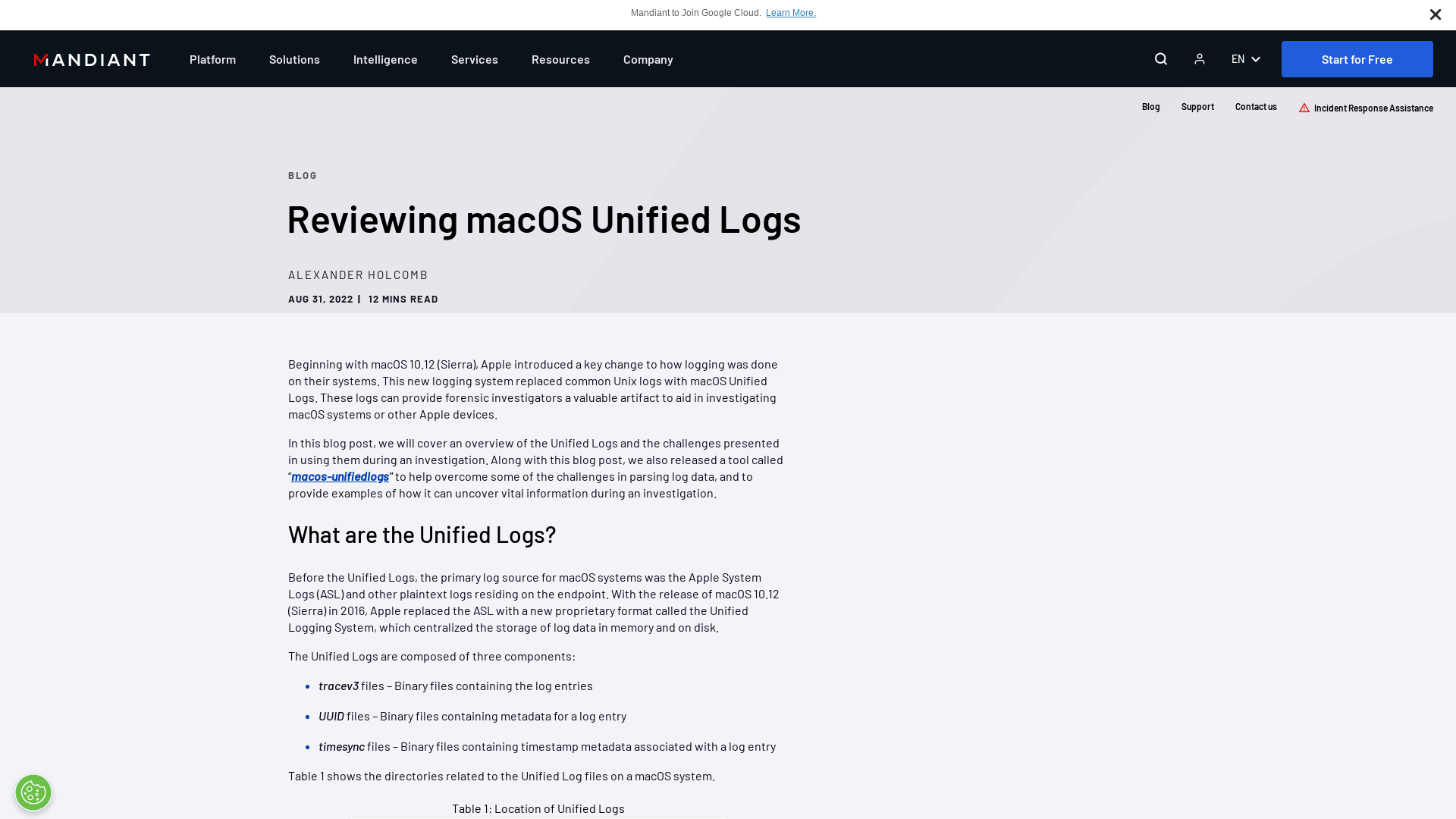 Reviewing macOS Unified Logs | Mandiant