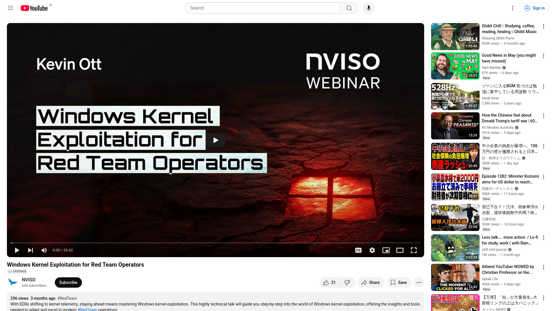 Windows Kernel Exploitation for Red Team Operators - YouTube