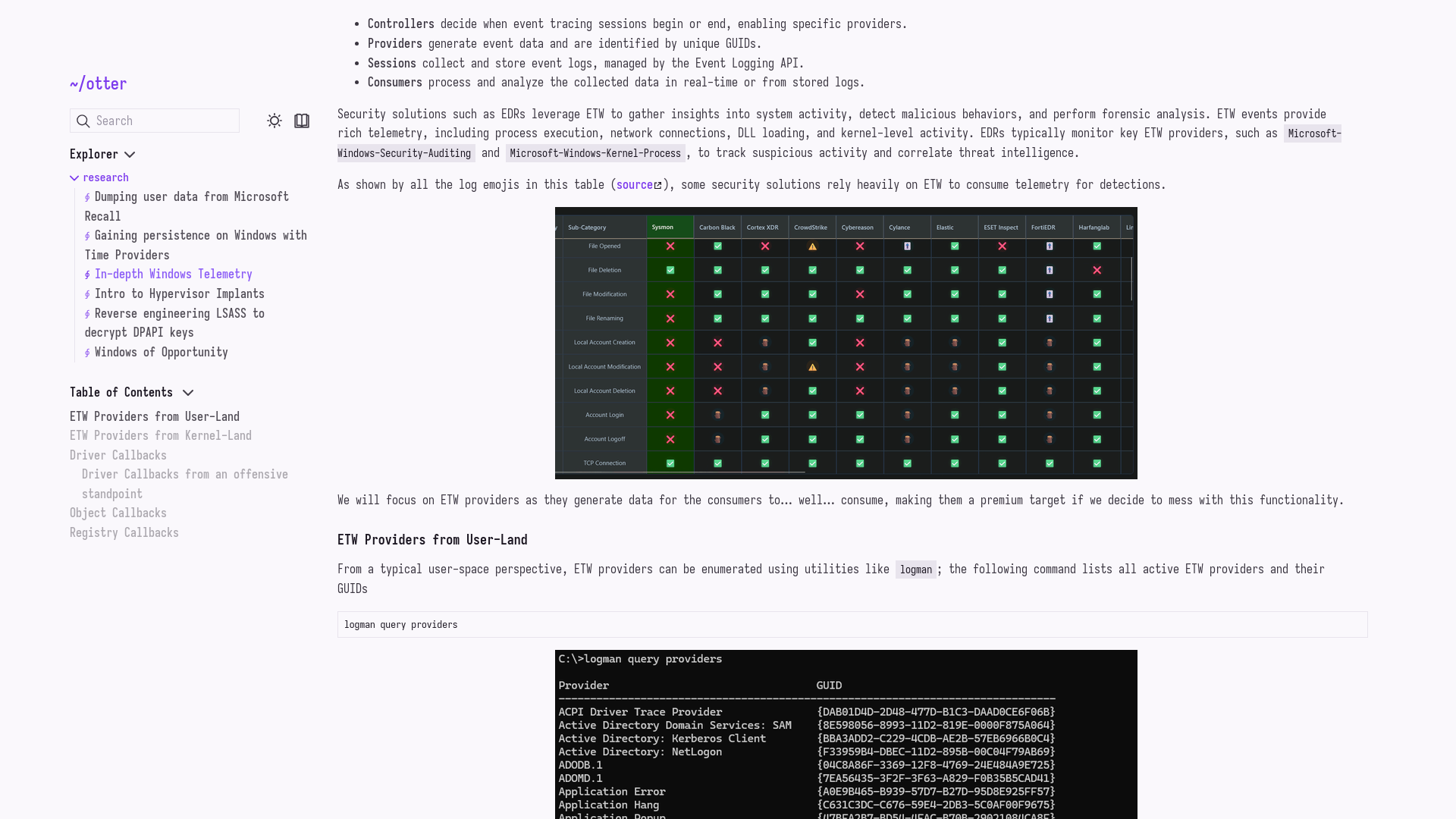In-depth Windows Telemetry