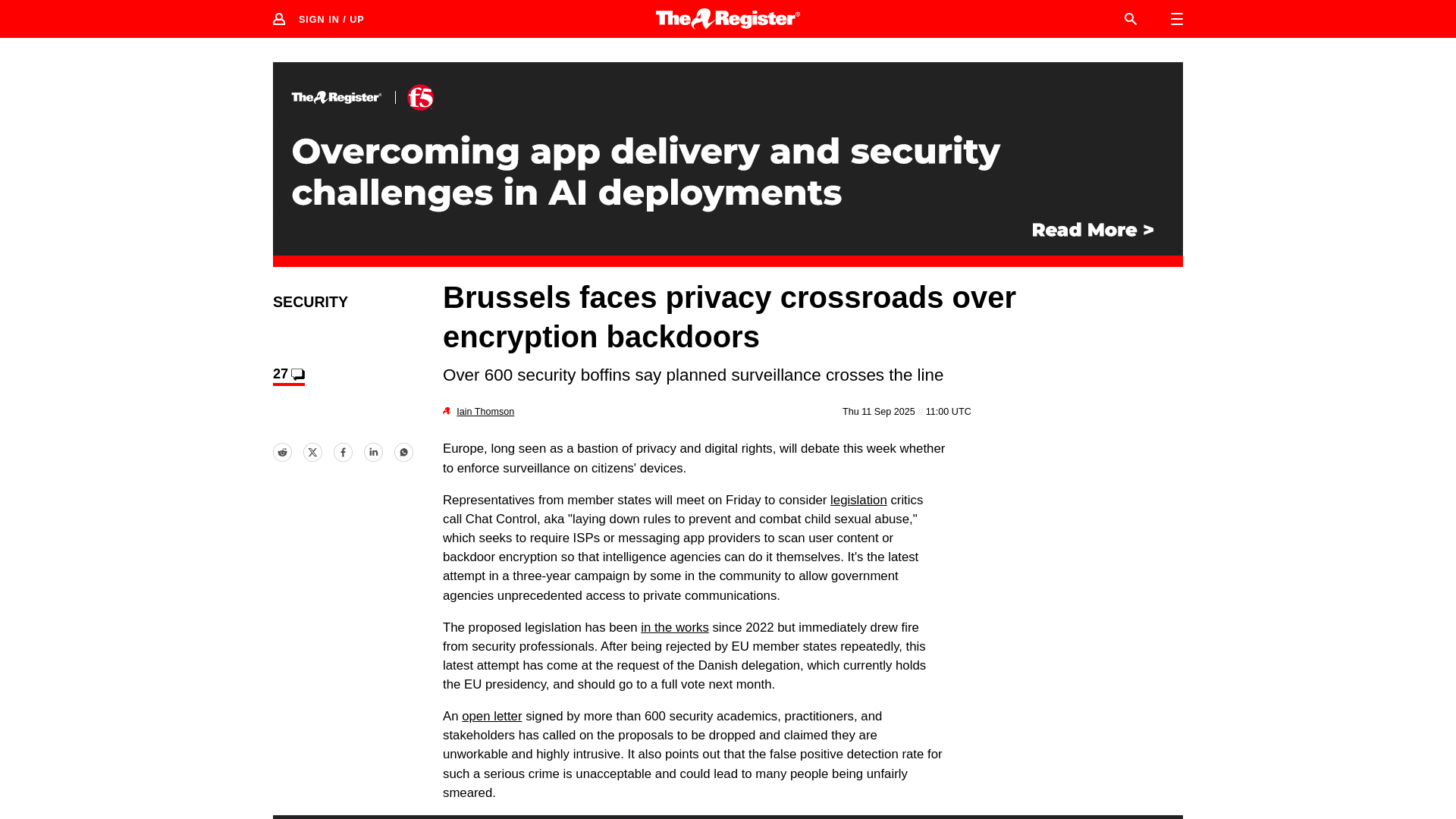 Brussels faces privacy crossroads over encryption backdoors • The Register