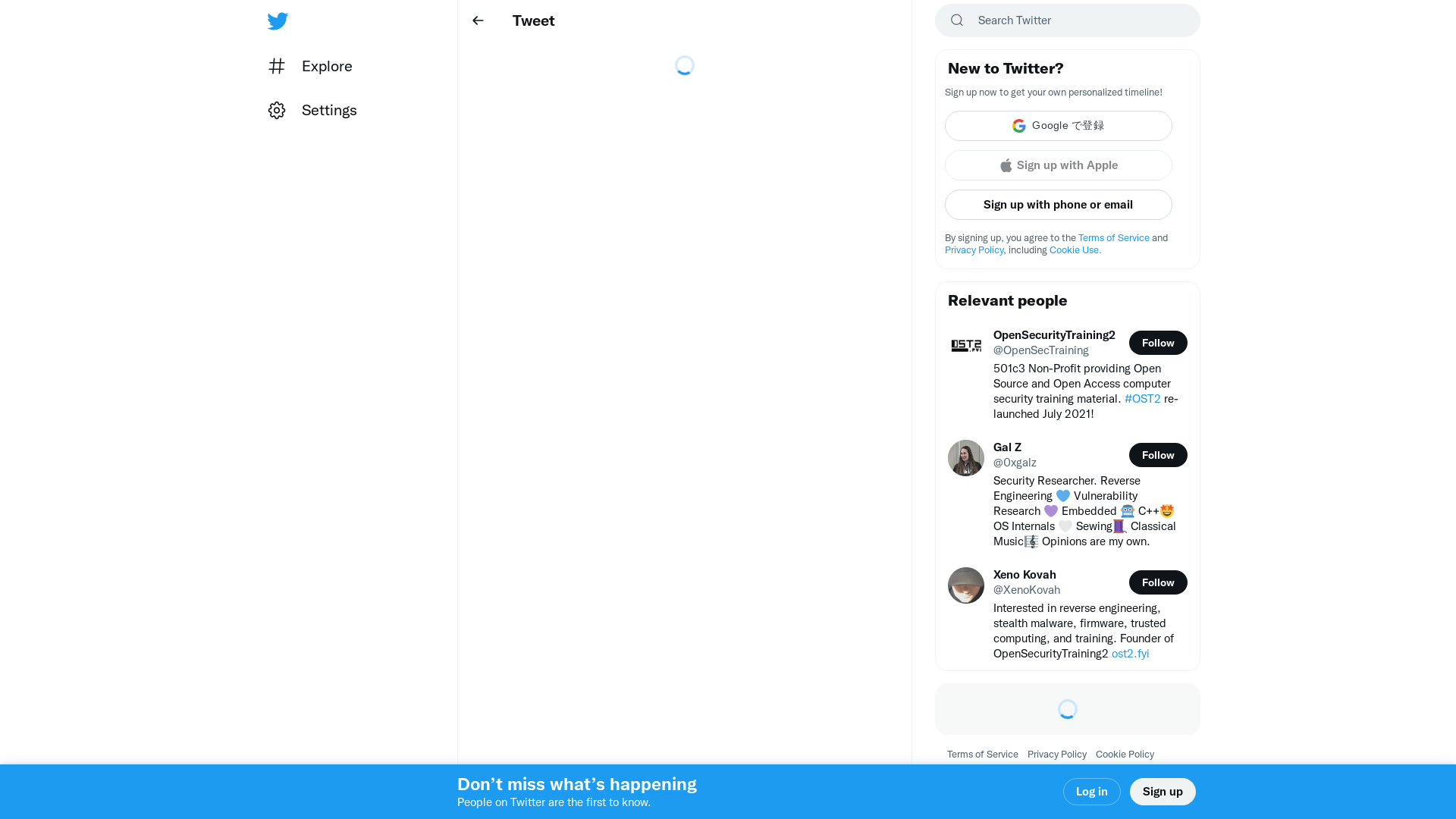OpenSecurityTraining2 on Twitter: "And Gal Zaban @0xgalz has one more #OST2 1st birthday gift for you 🎁 "Reverse Engineering 3011: Reversing C++ Binaries" has been released! https://t.co/GhQJ3tLTNq" / Twitter