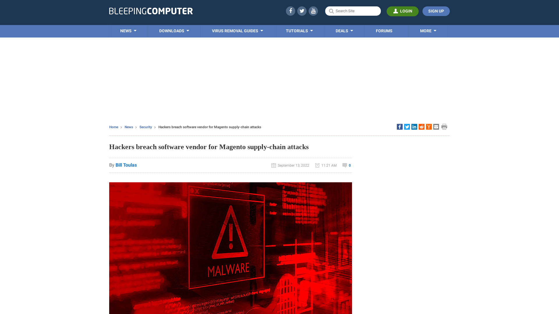 Hackers breach software vendor for Magento supply-chain attacks