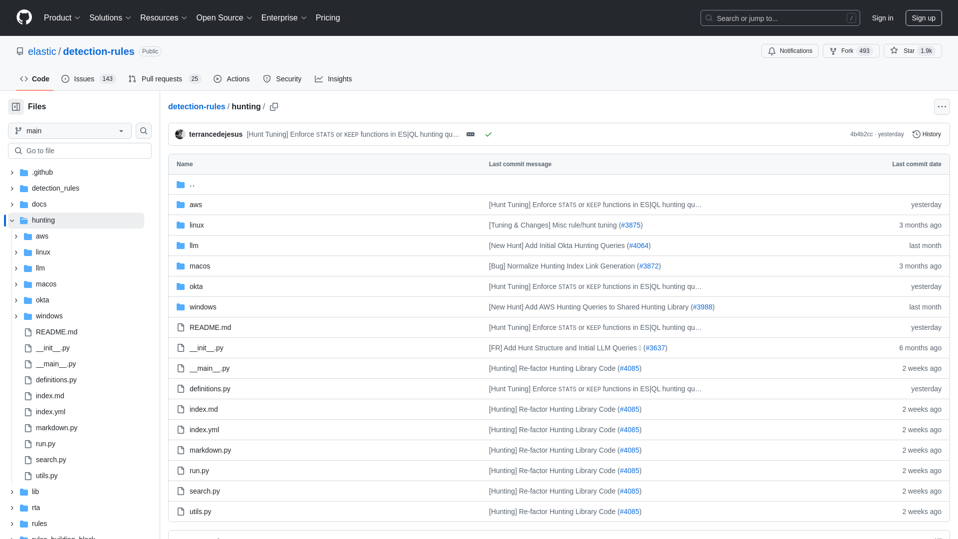 detection-rules/hunting at main · elastic/detection-rules · GitHub