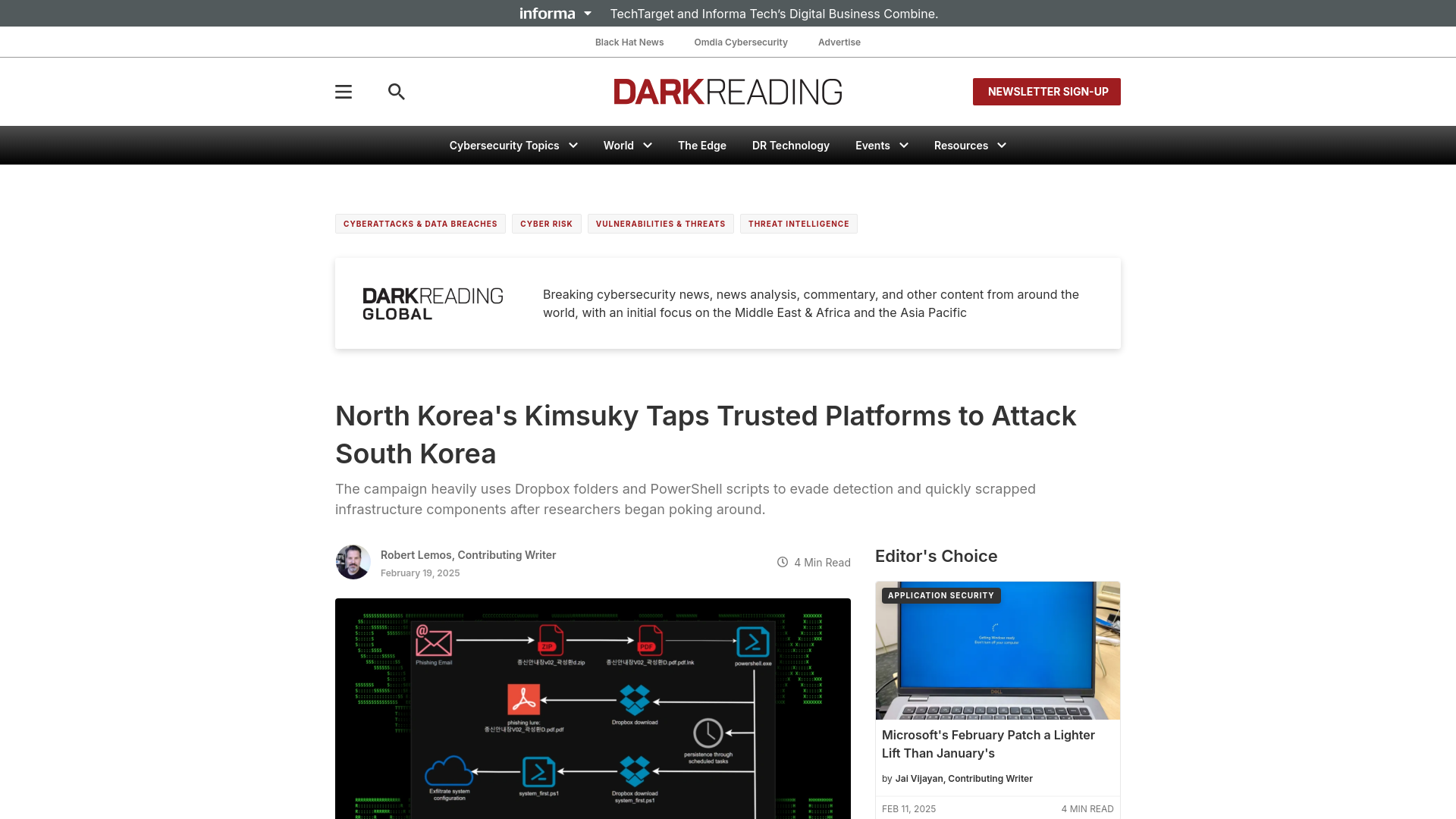 North Korea's Kimsuky Attacks Rivals' Trusted Platforms