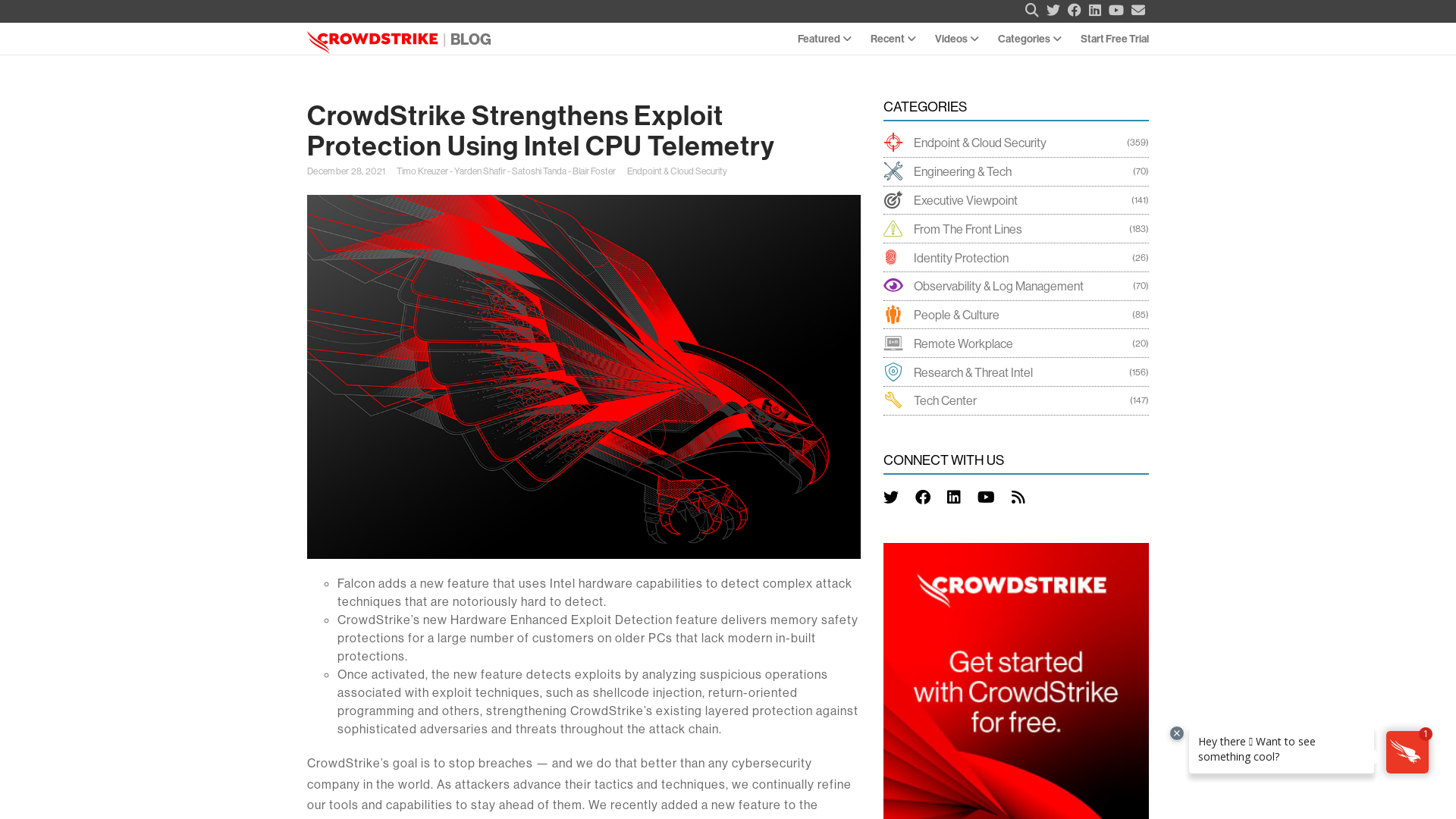 Introducing Falcon Hardware Enhanced Exploit Detection | CrowdStrike