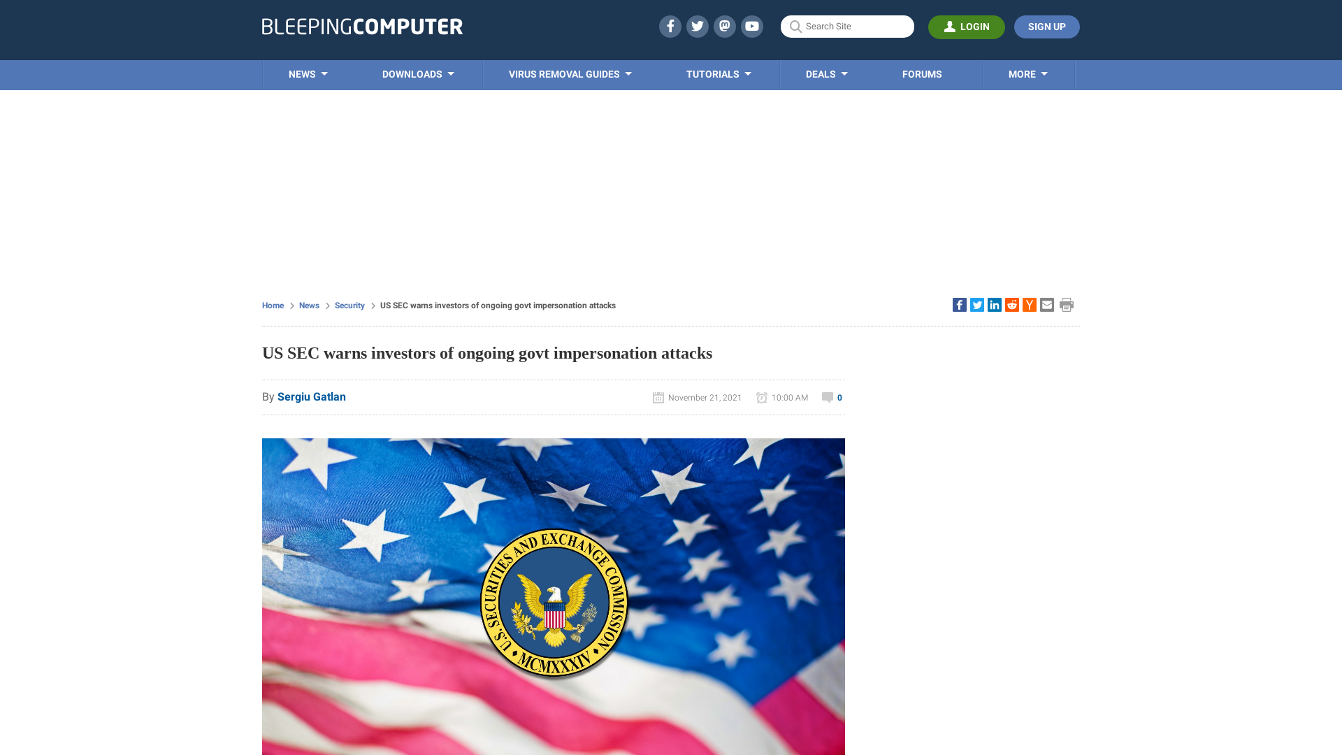 US SEC warns investors of ongoing govt impersonation attacks