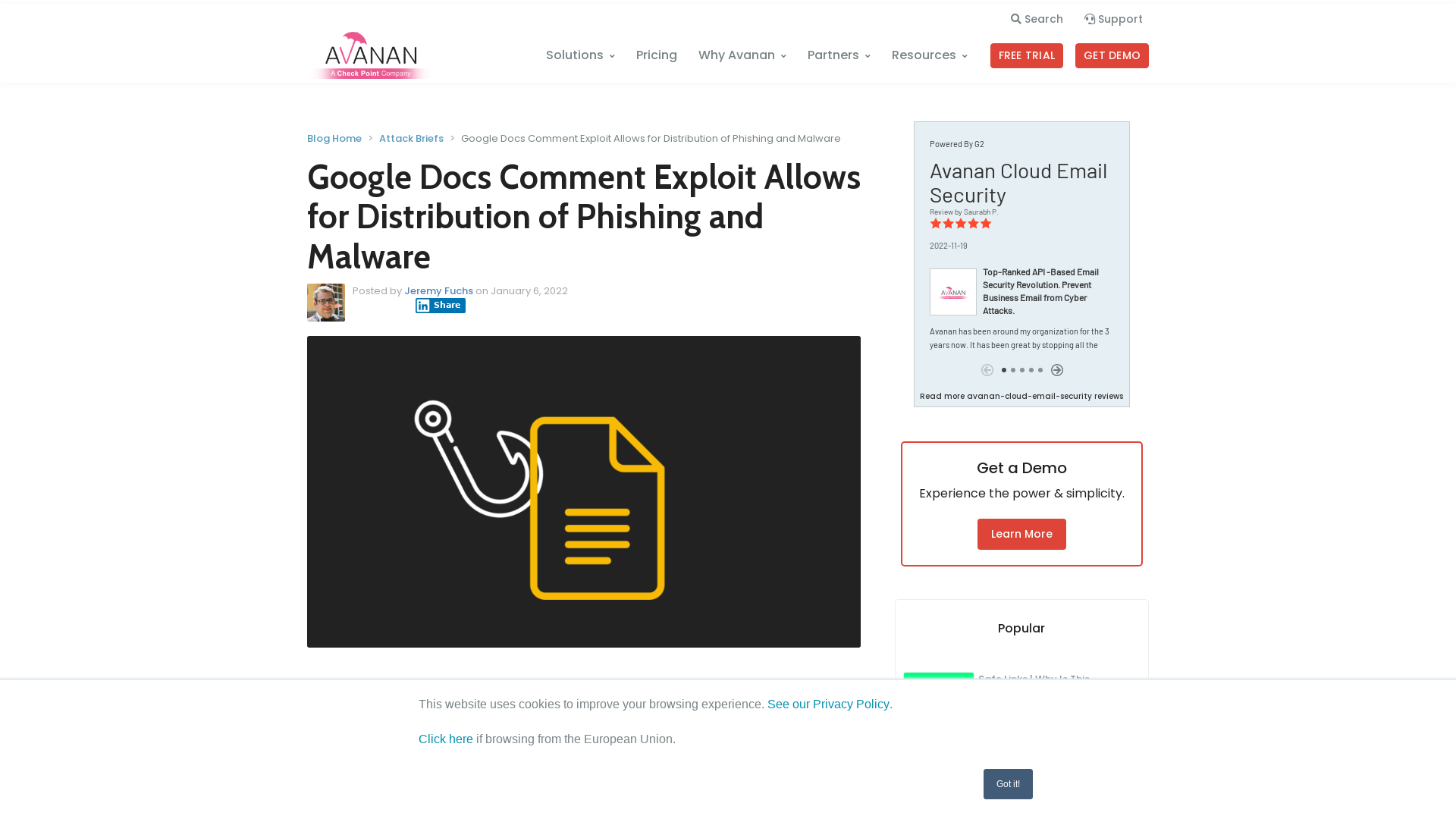 Google Docs Comment Exploit Allows for Distribution of Phishing and Malware