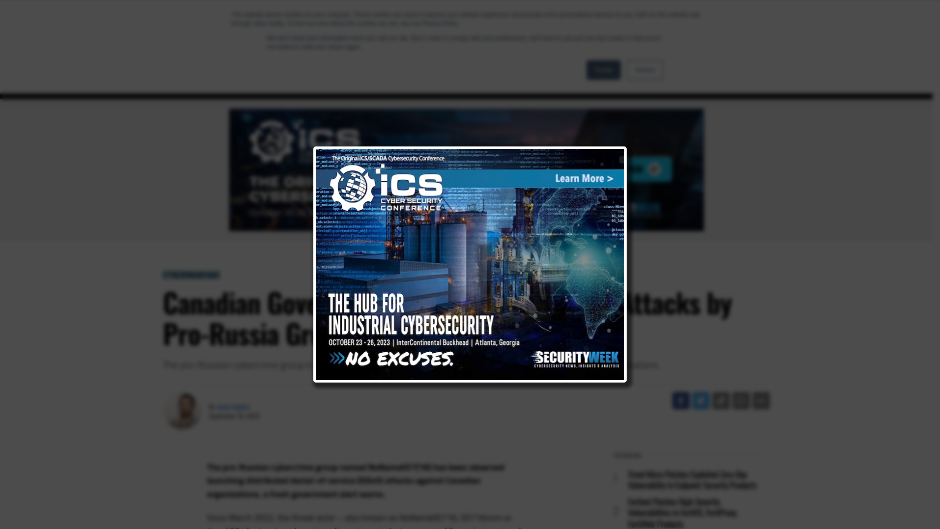 Canadian Government Targeted With DDoS Attacks by Pro-Russia Group - SecurityWeek