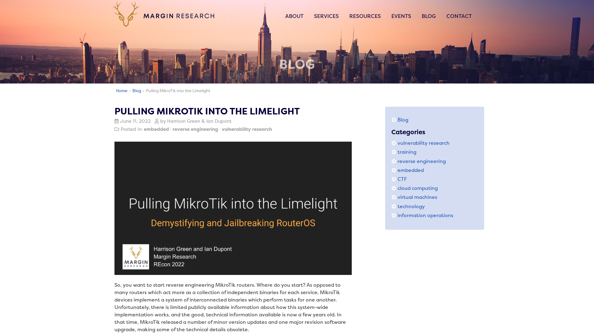 Pulling MikroTik into the Limelight | Margin Research