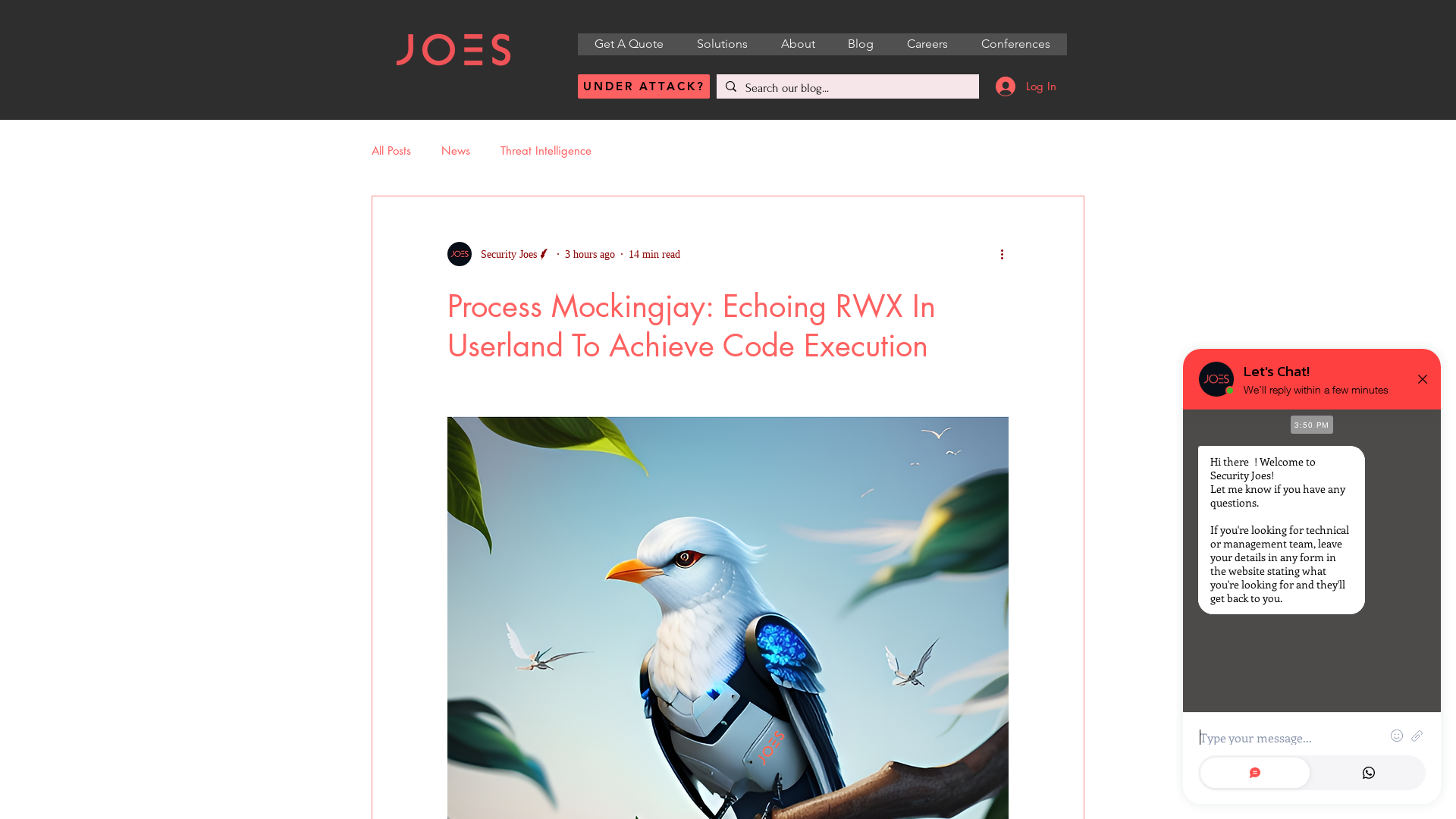 Process Mockingjay: Echoing RWX In Userland To Achieve Code Execution