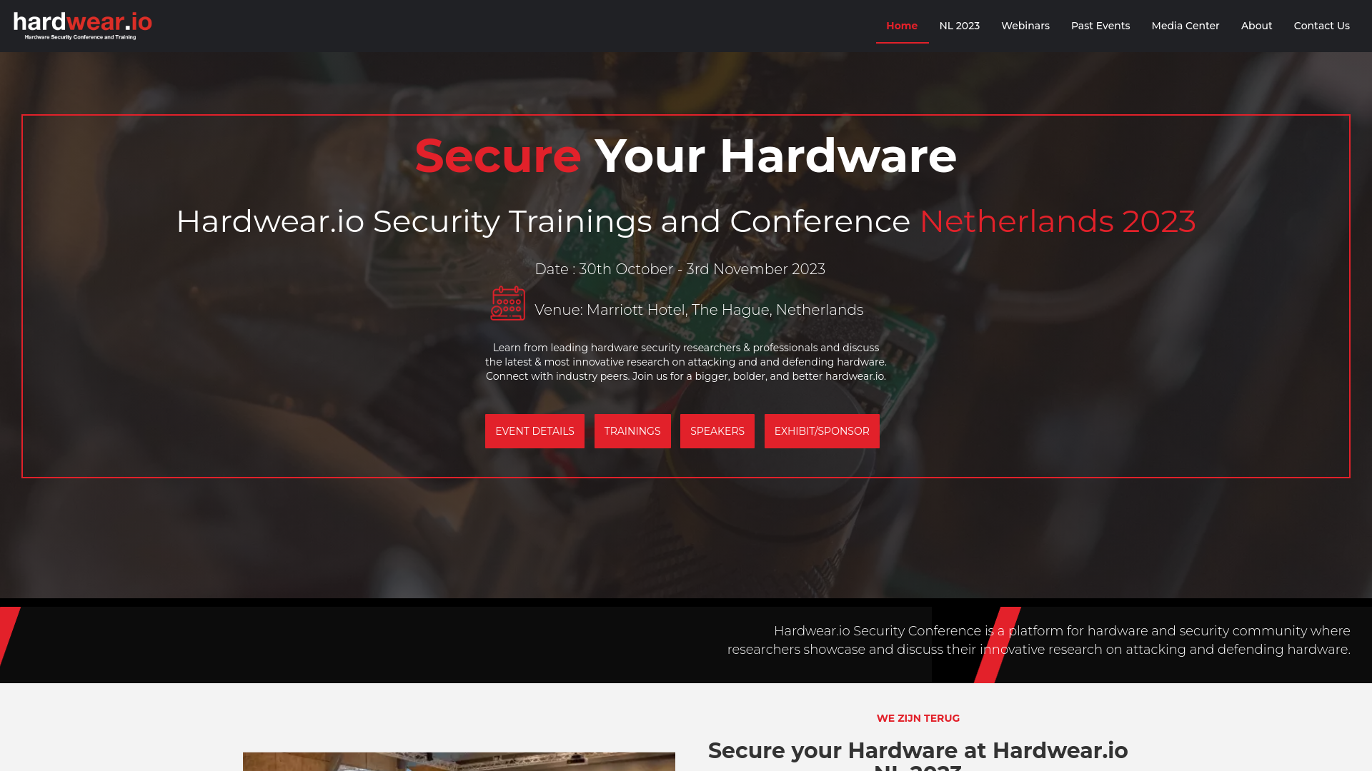 hardwear.io | Hardware Security Conference & Training | Netherlands, Germany & USA