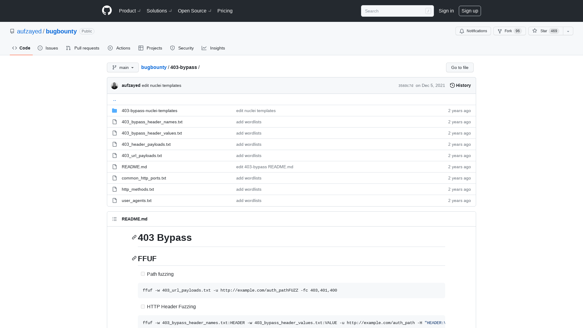 bugbounty/403-bypass at main · aufzayed/bugbounty · GitHub