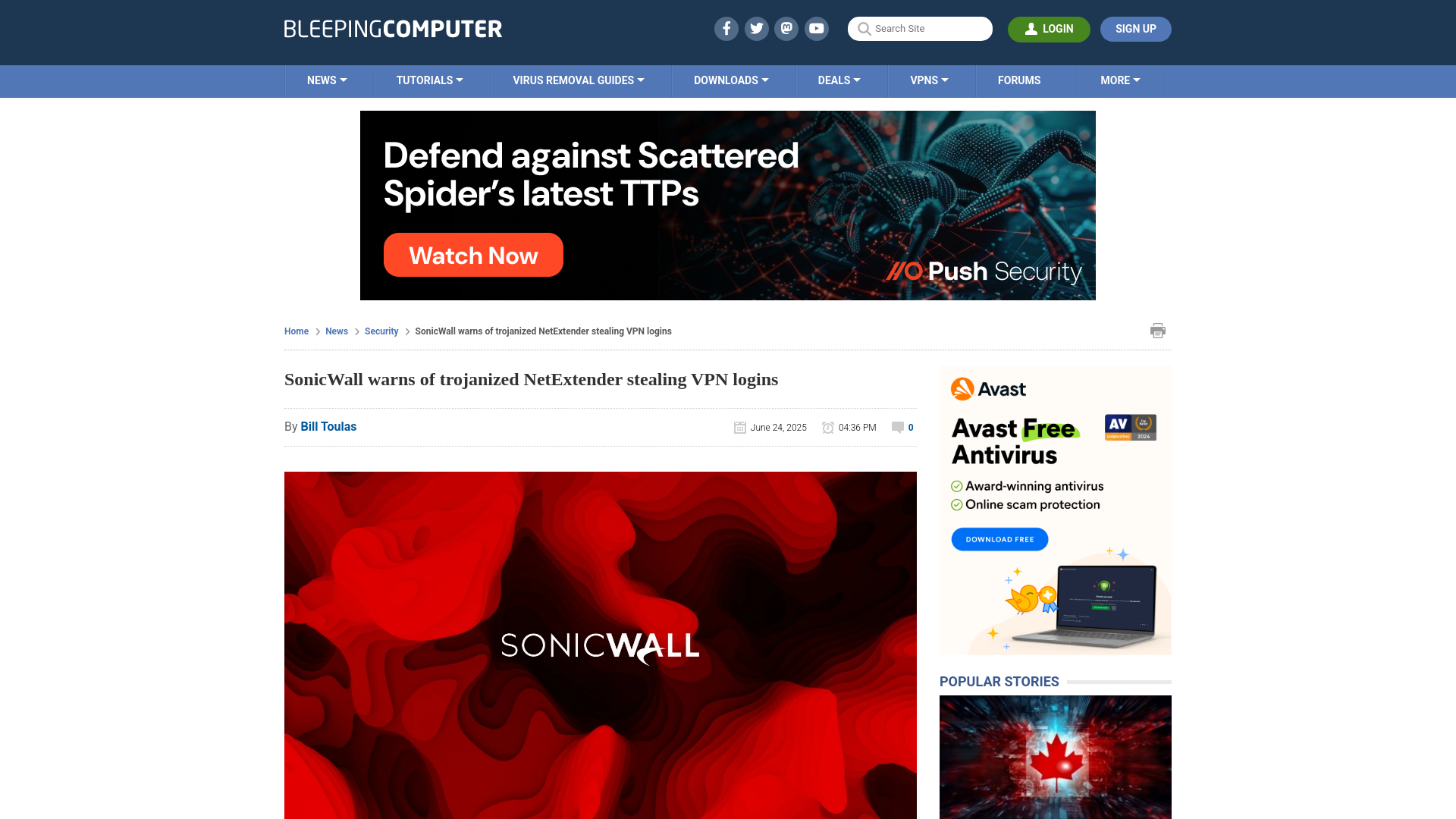 SonicWall warns of trojanized NetExtender stealing VPN logins