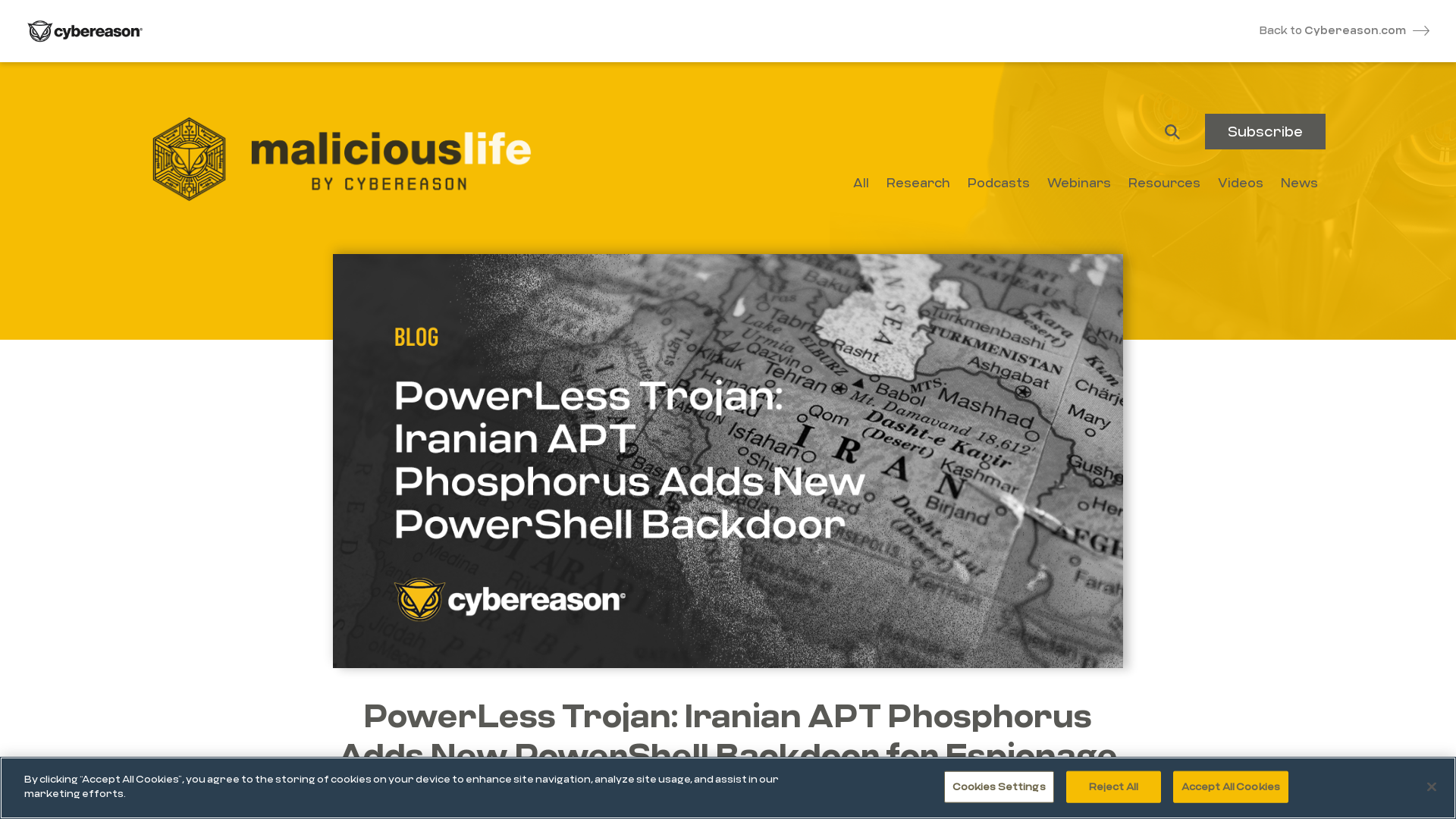 PowerLess Trojan: Iranian APT Phosphorus Adds New PowerShell Backdoor for Espionage