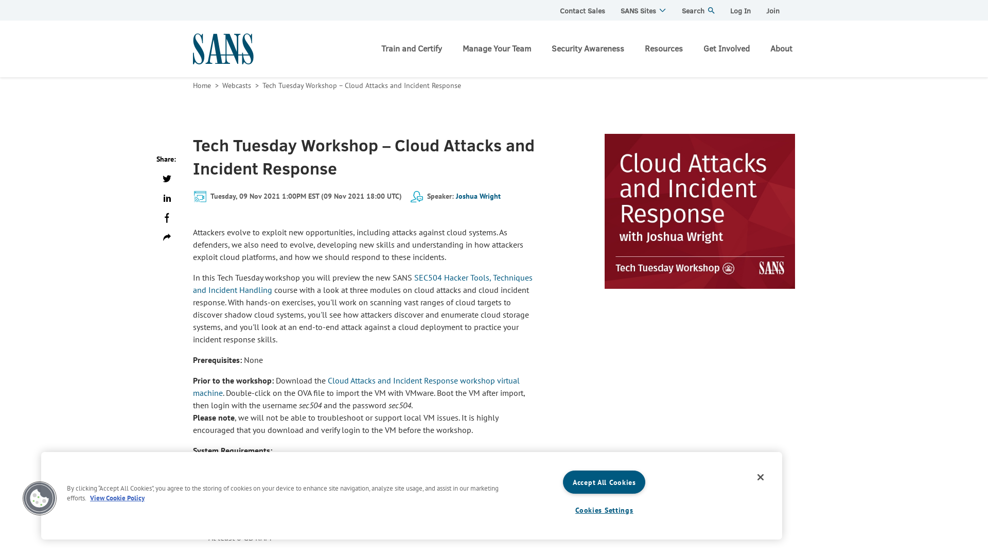 Tech Tuesday Workshop – Cloud Attacks and Incident Response