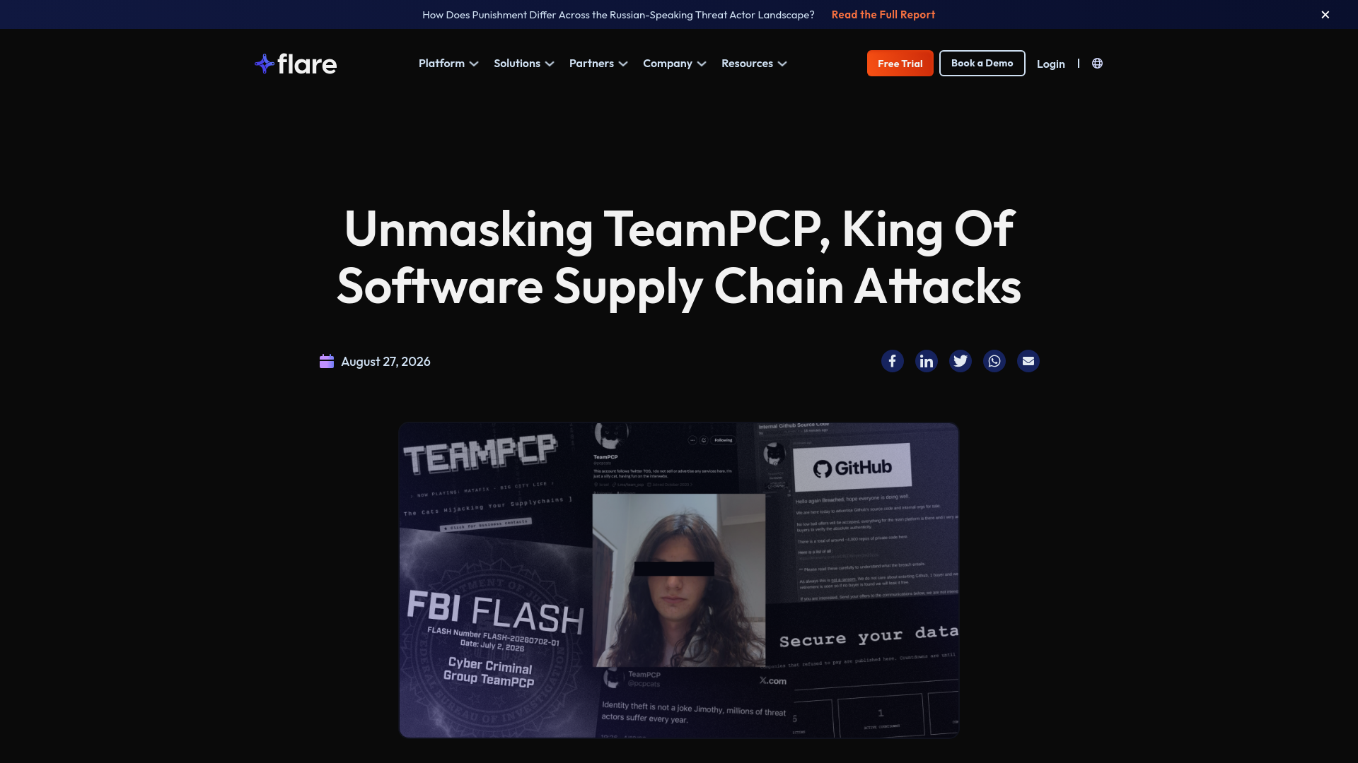 Unmasking TeamPCP: Software Supply Chain Attacks - Flare
