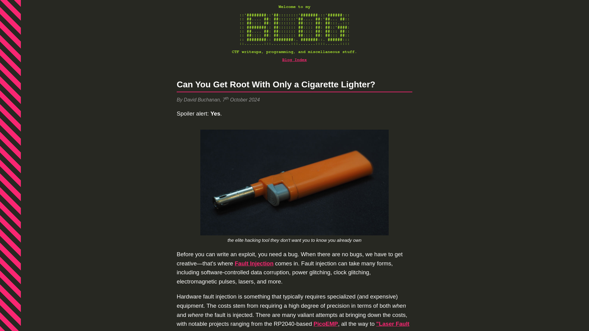 Can You Get Root With Only a Cigarette Lighter? | Blog