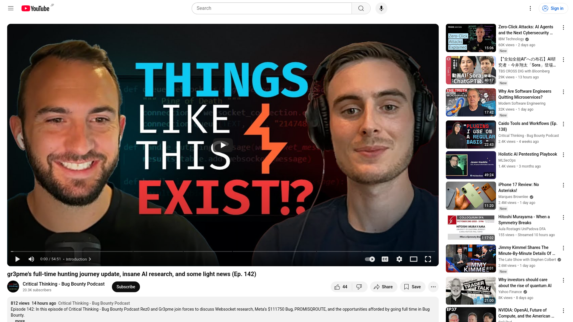 gr3pme's full-time hunting journey update, insane AI research, and some light news (Ep. 142) - YouTube