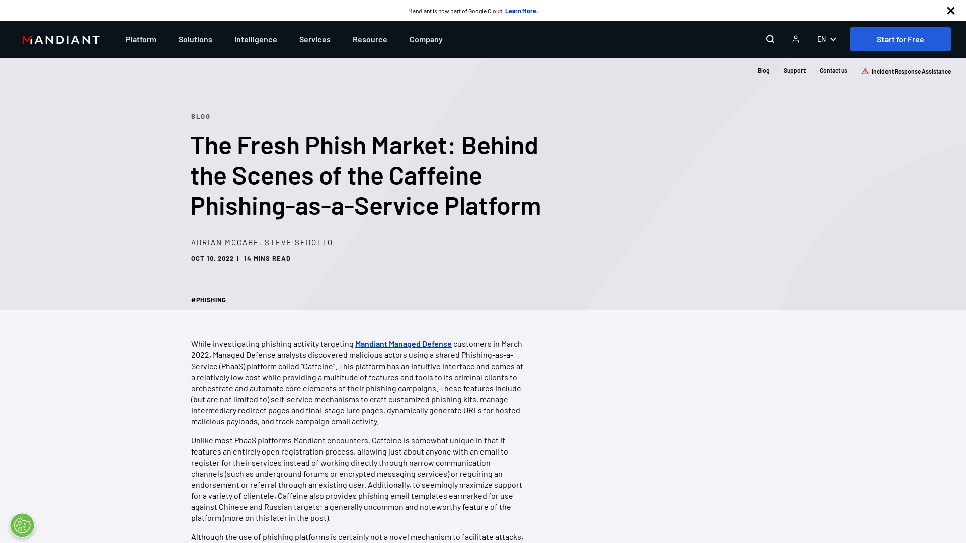 The Fresh Phish Market: Behind the Scenes of the Caffeine Phishing-as-a-Service Platform | Mandiant