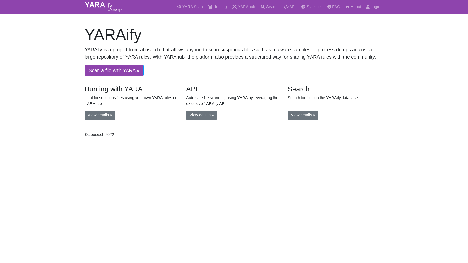 YARAify | YARA scan engine