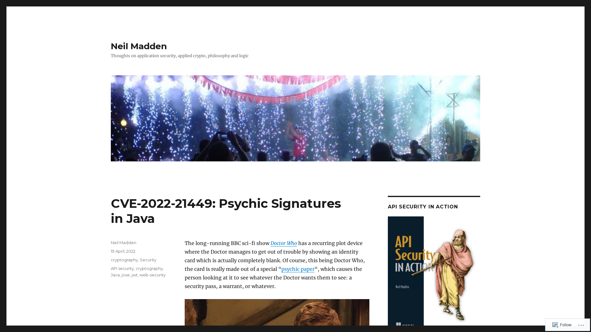 CVE-2022-21449: Psychic Signatures in Java – Neil Madden