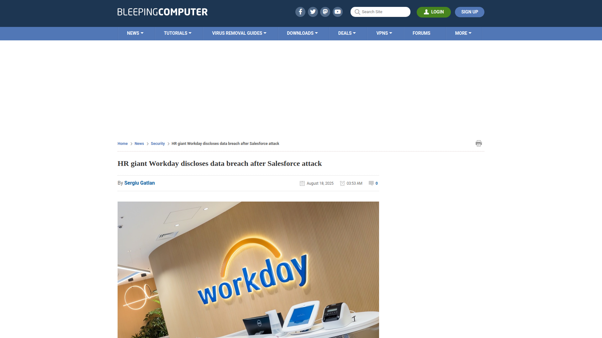 HR giant Workday discloses data breach after Salesforce attack