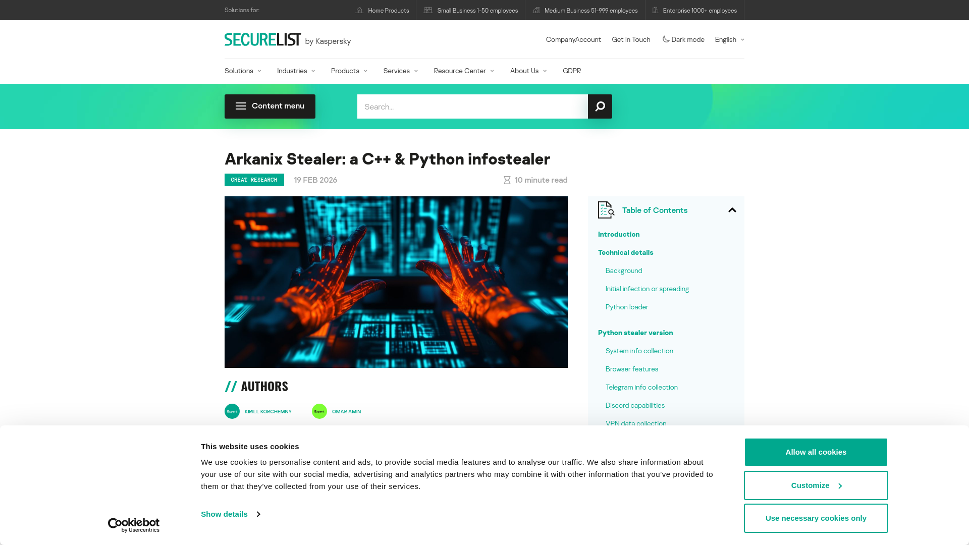 Arkanix Stealer targets a variety of data, offers a MaaS referral program | Securelist