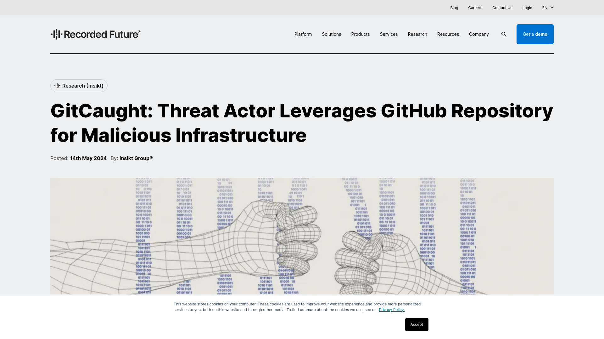 GitCaught: Threat Actor Leverages GitHub Repository for Malicious Infrastructure | Recorded Future