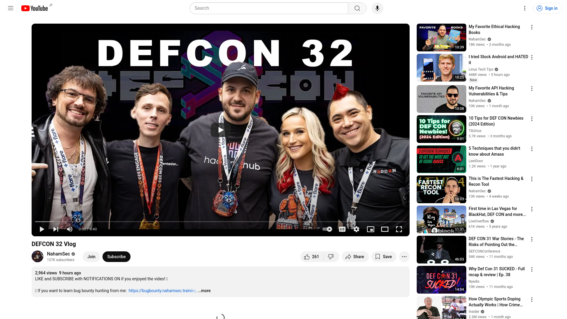 DEFCON 32 Vlog - YouTube