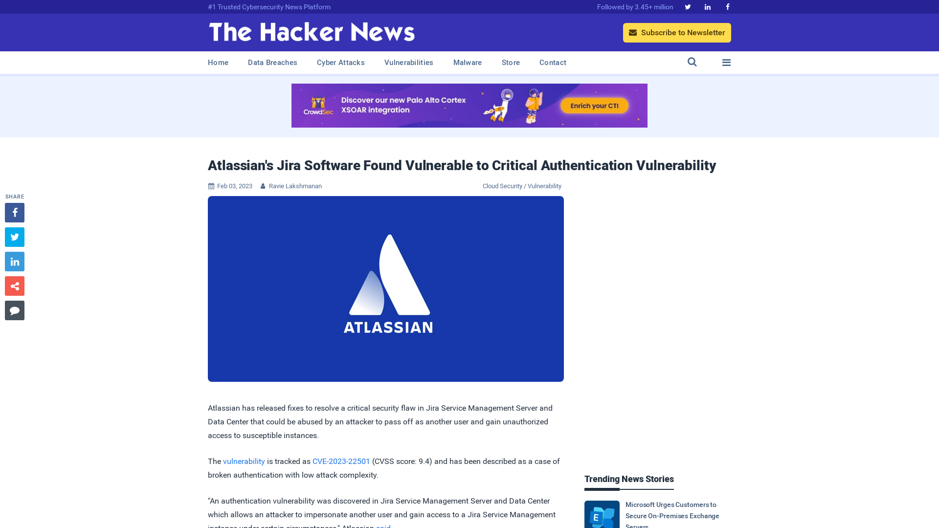 Atlassian's Jira Software Found Vulnerable to Critical Authentication Vulnerability