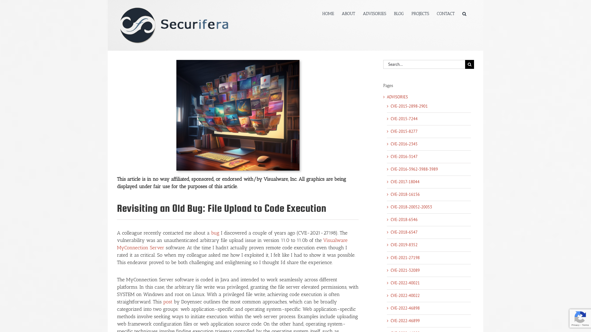 CVE-2021-27198 – Securifera