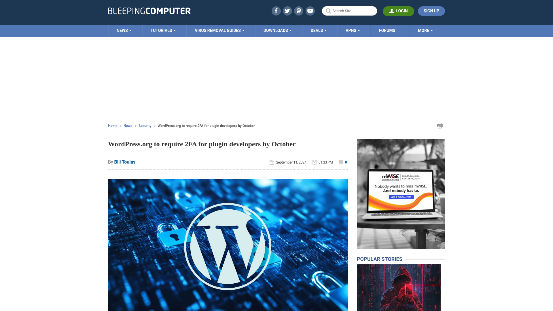 WordPress.org to require 2FA for plugin developers by October