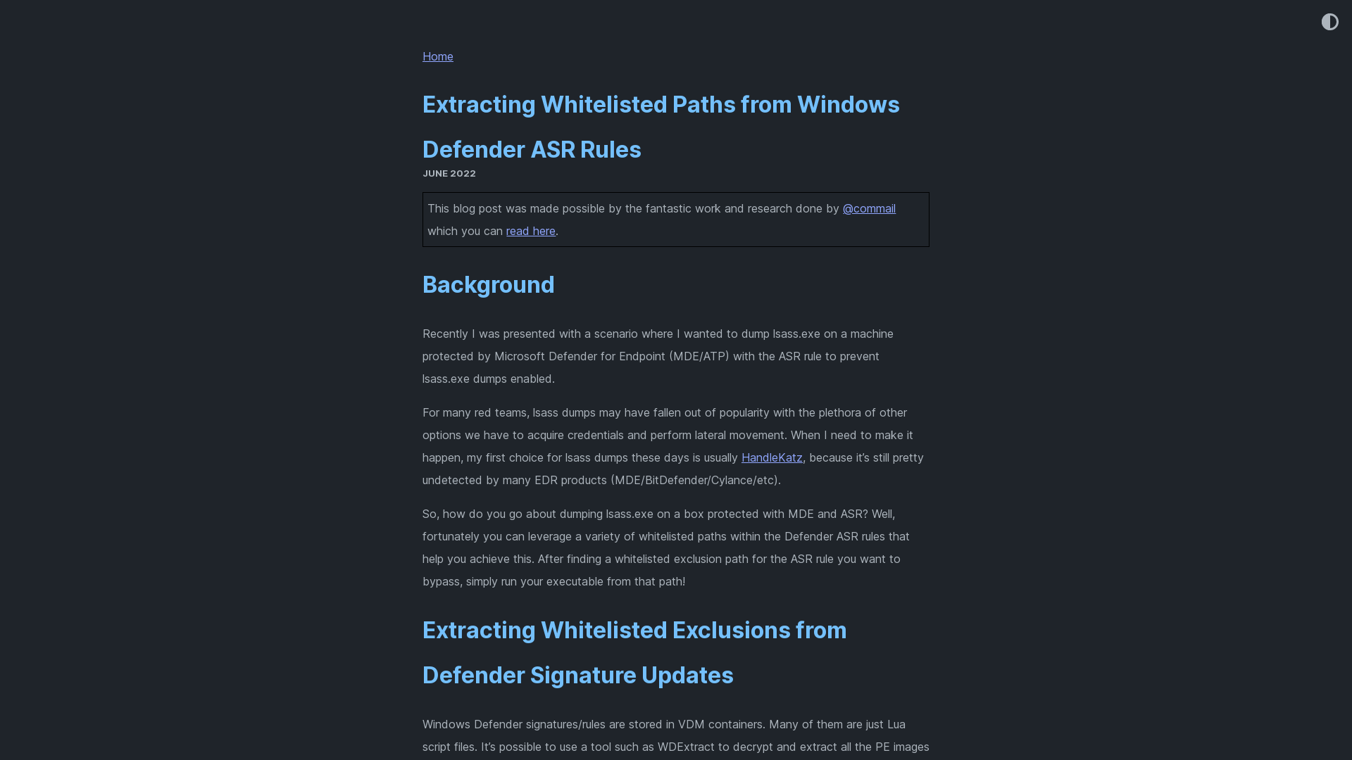 Extracting Whitelisted Paths from Windows Defender ASR Rules
