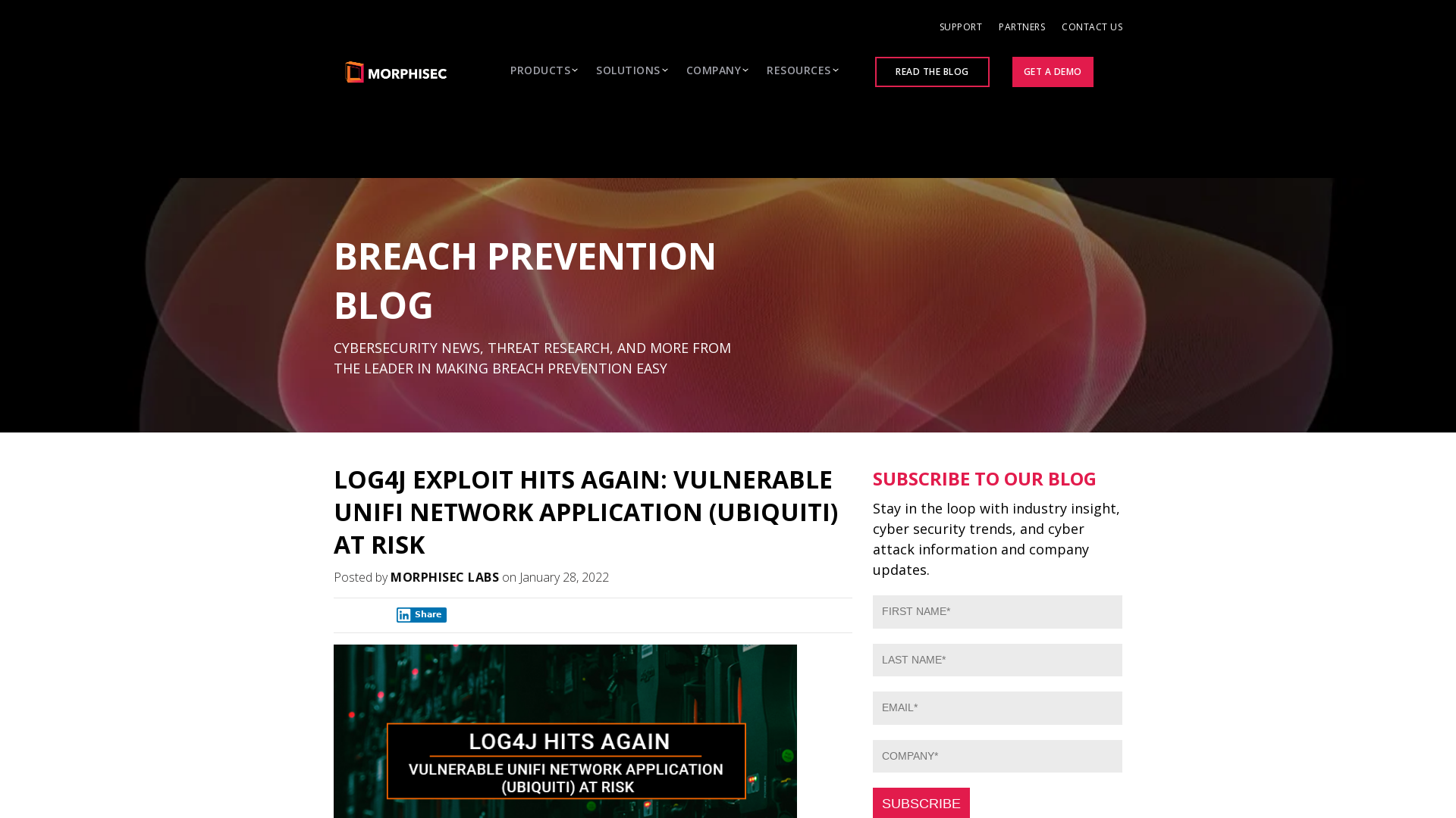 Log4j Exploit Targets Vulnerable Unifi Network Application (Ubiquiti)