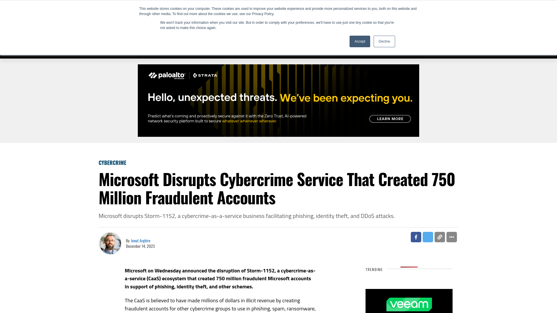 Microsoft Disrupts Cybercrime Service That Created 750 Million Fraudulent Accounts - SecurityWeek