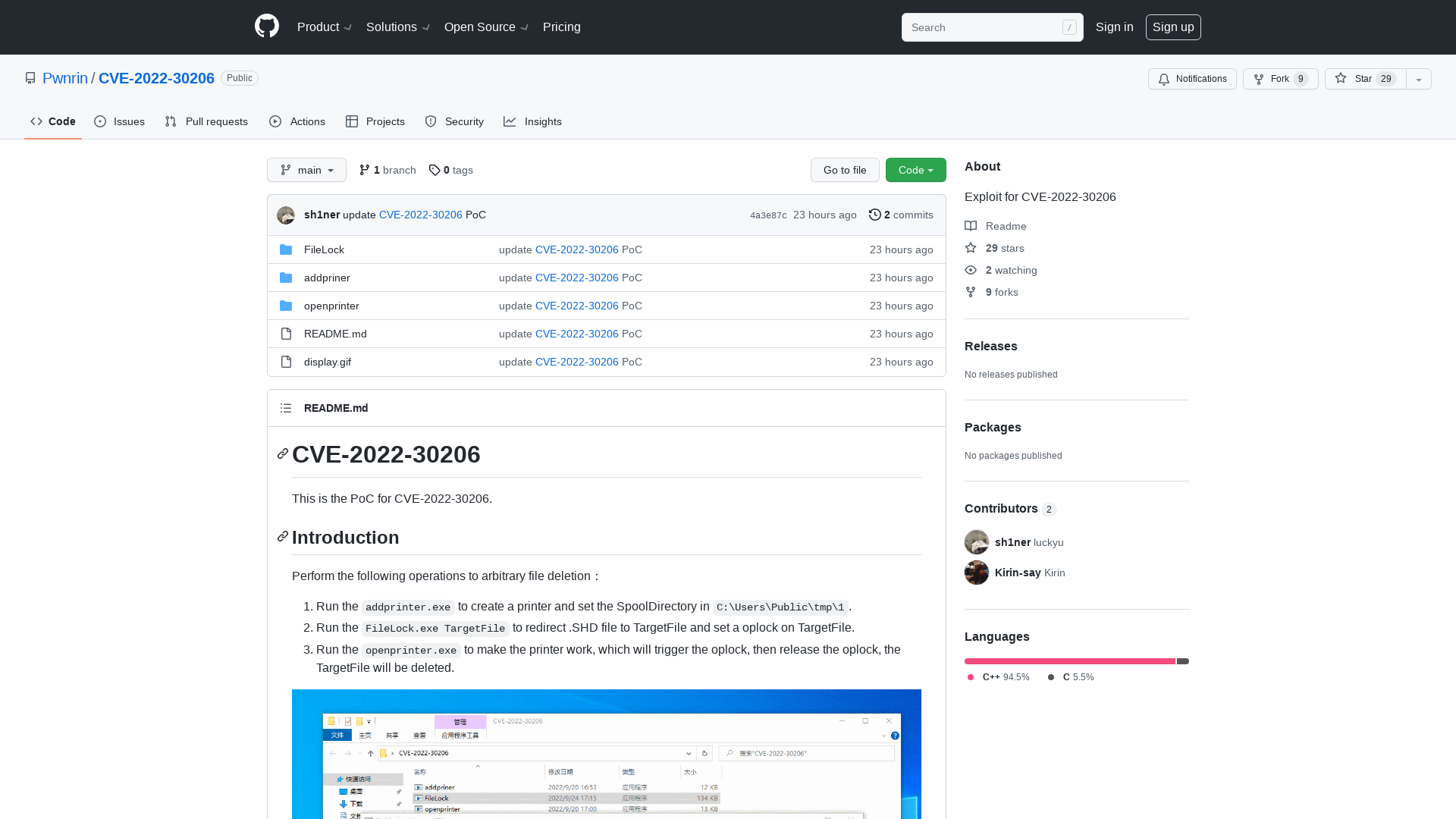 GitHub - Pwnrin/CVE-2022-30206: Exploit for CVE-2022-30206
