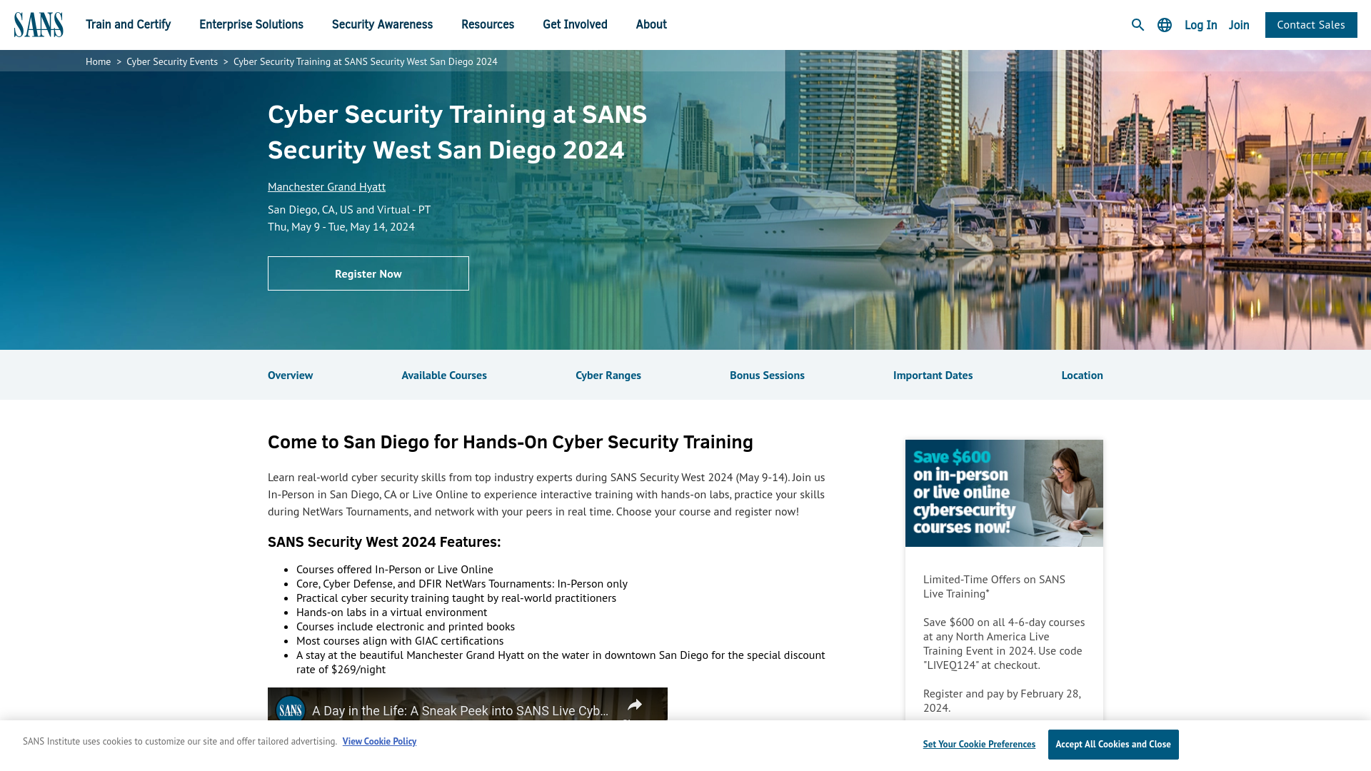 SANS Security West San Diego 2024 | Cyber Security Training