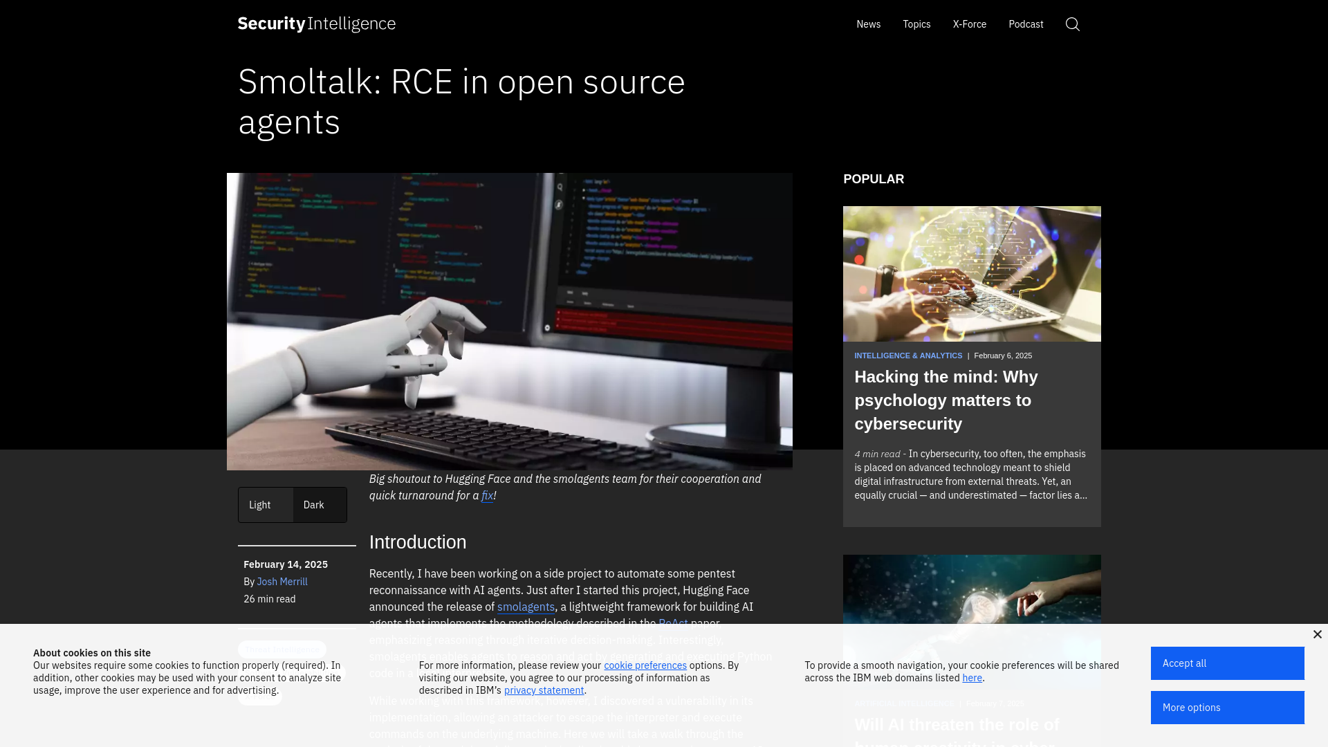 Smoltalk: RCE in open source agents