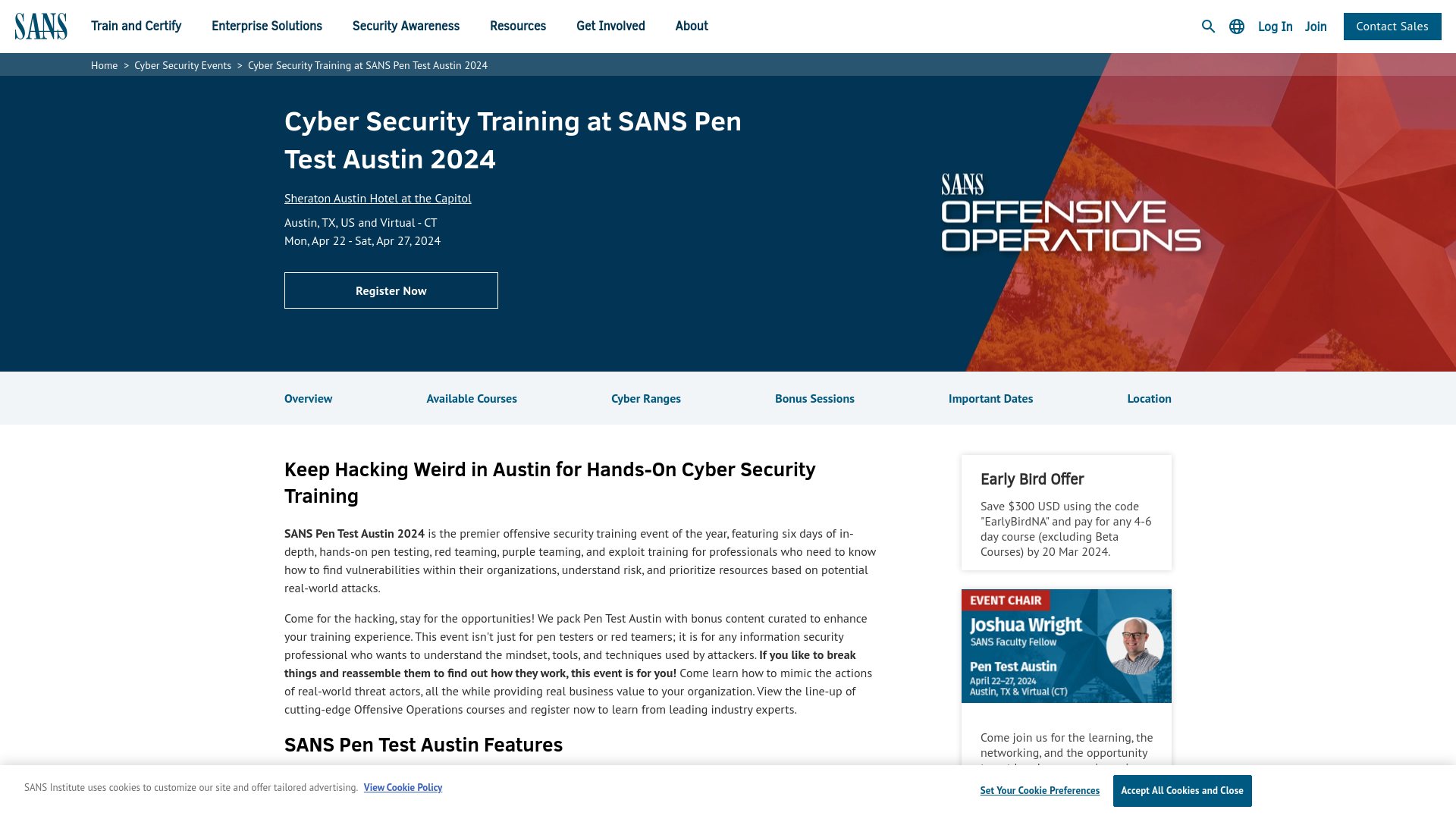 SANS Pen Test Austin 2024 | Cyber Security Training