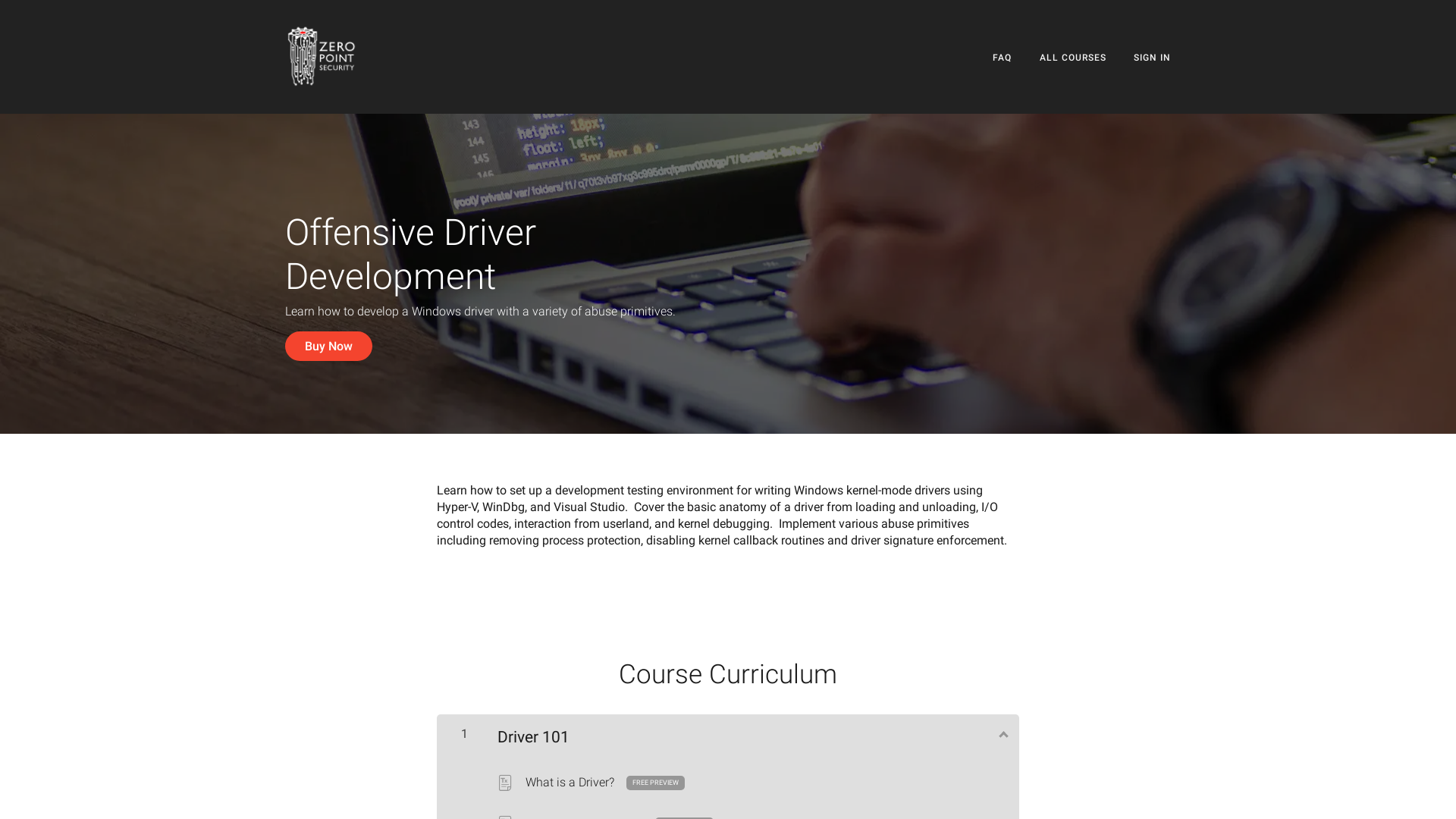 Offensive Driver Development